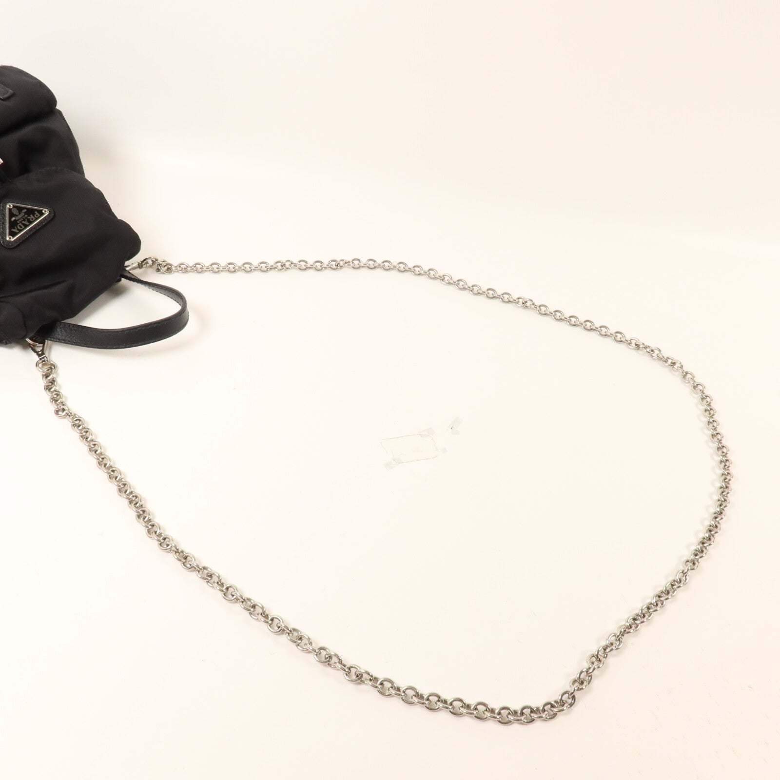 PRADA 尼龍Mini Backpack Chain Shoulder鏈帶手挽肩背兩用袋