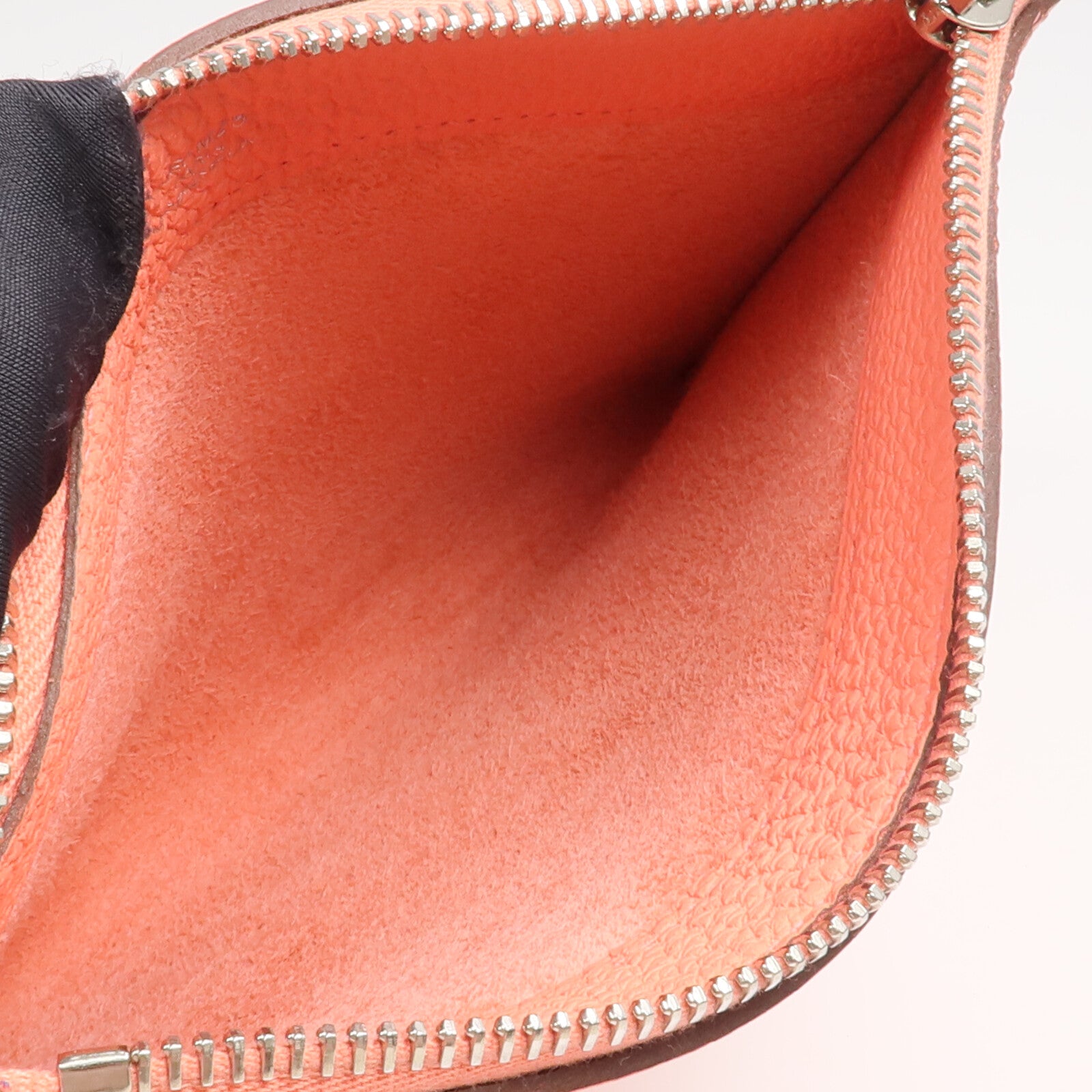 HERMES 【激減優惠】Togo皮革Bazar Pouch PM銀扣手拿包Flamingo