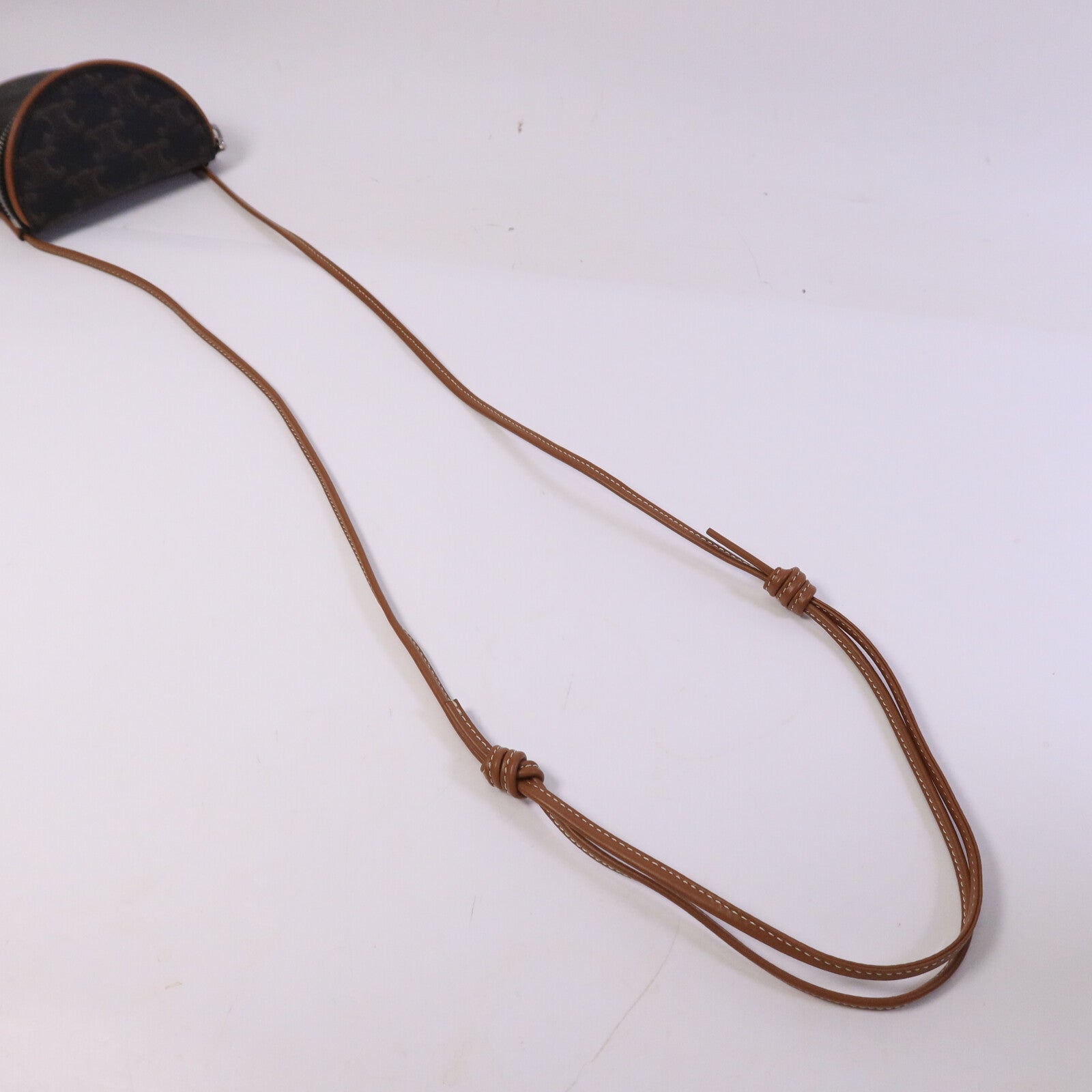 CELINE 塗層帆布Small Zipped Purse肩背袋