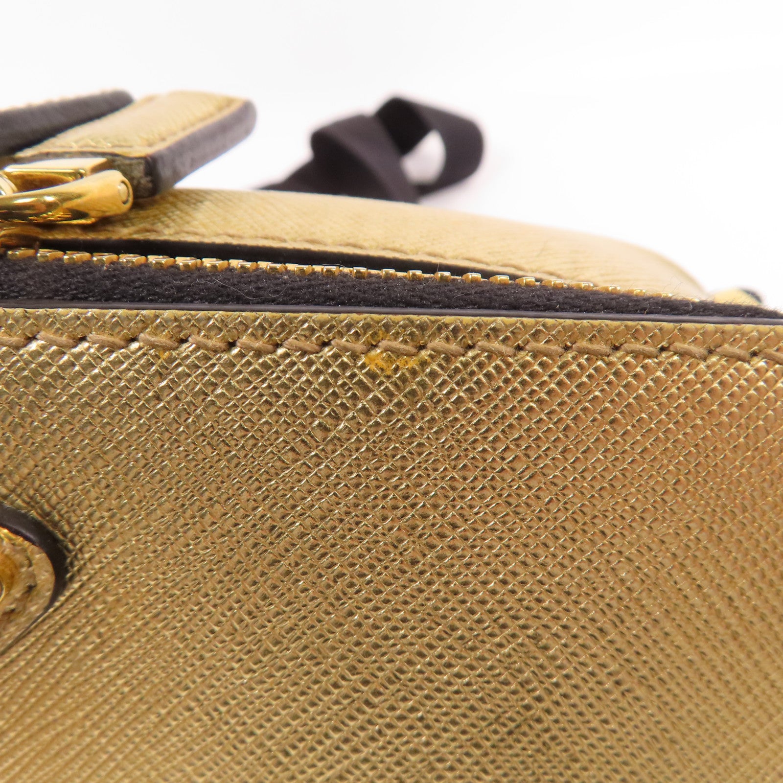 PRADA 【激減優惠】牛皮皮革Brique Bag金扣肩背袋