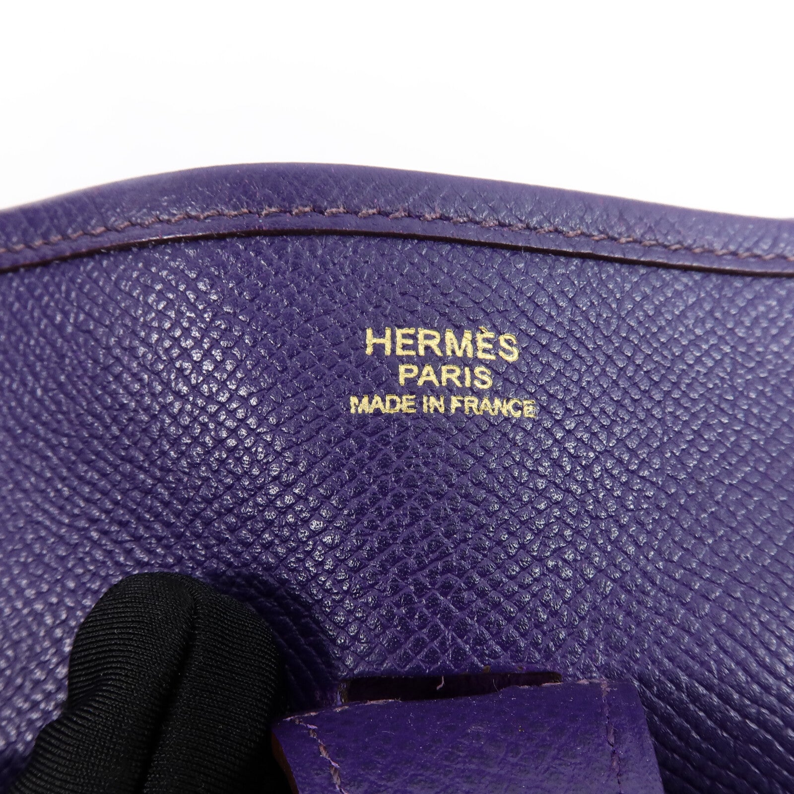 HERMES Epsom皮革Evelyne PM肩背袋Anemone