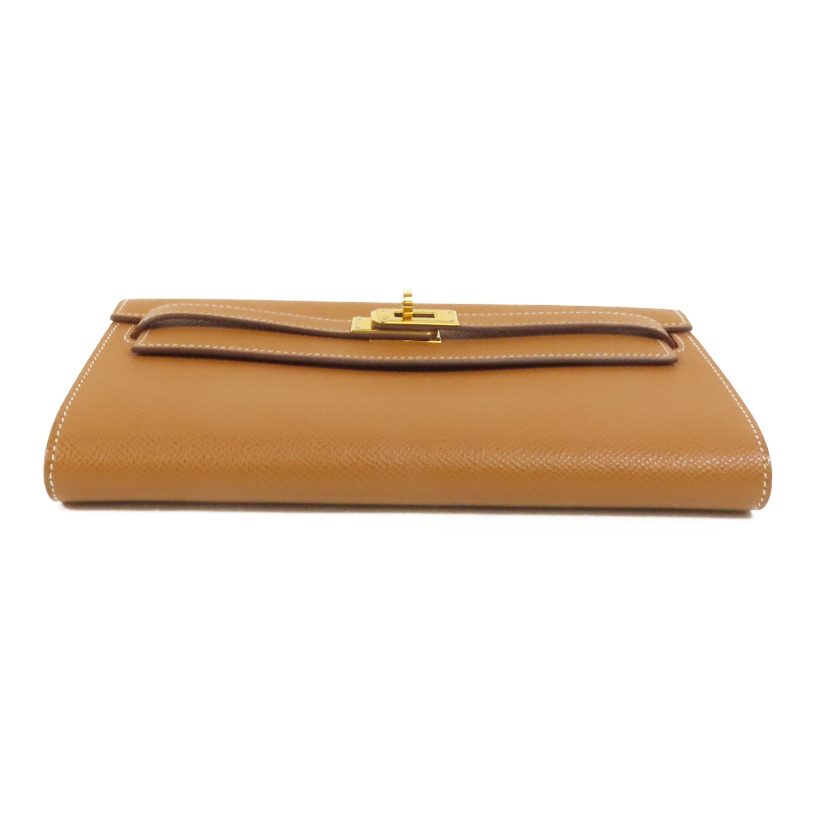 HERMES Epsom皮革Kelly To Go金扣肩背袋Gold