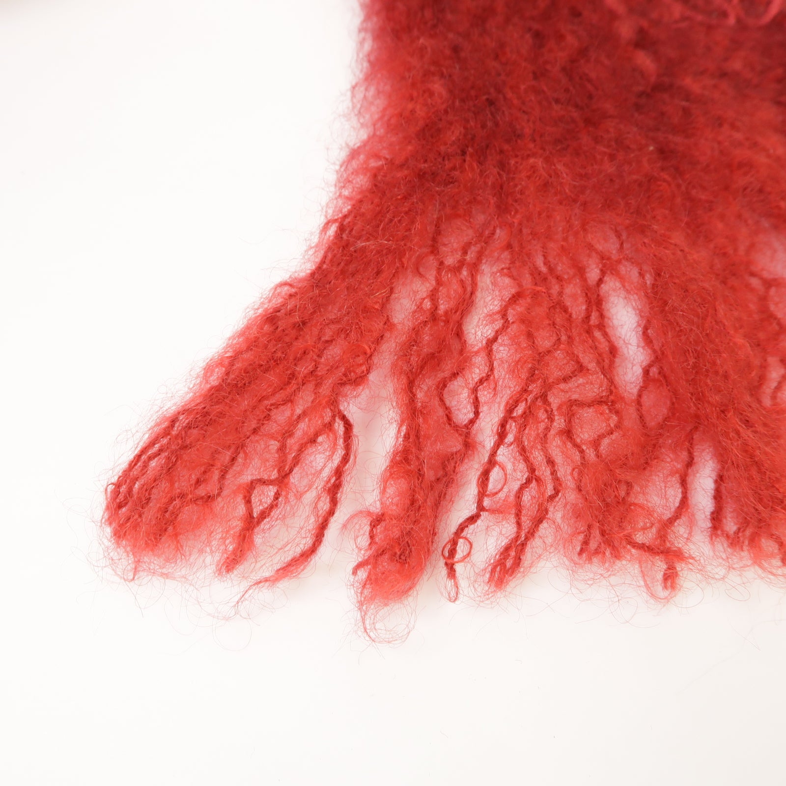 LOEWE 【激減優惠】Mohair Muffler圍巾紅色