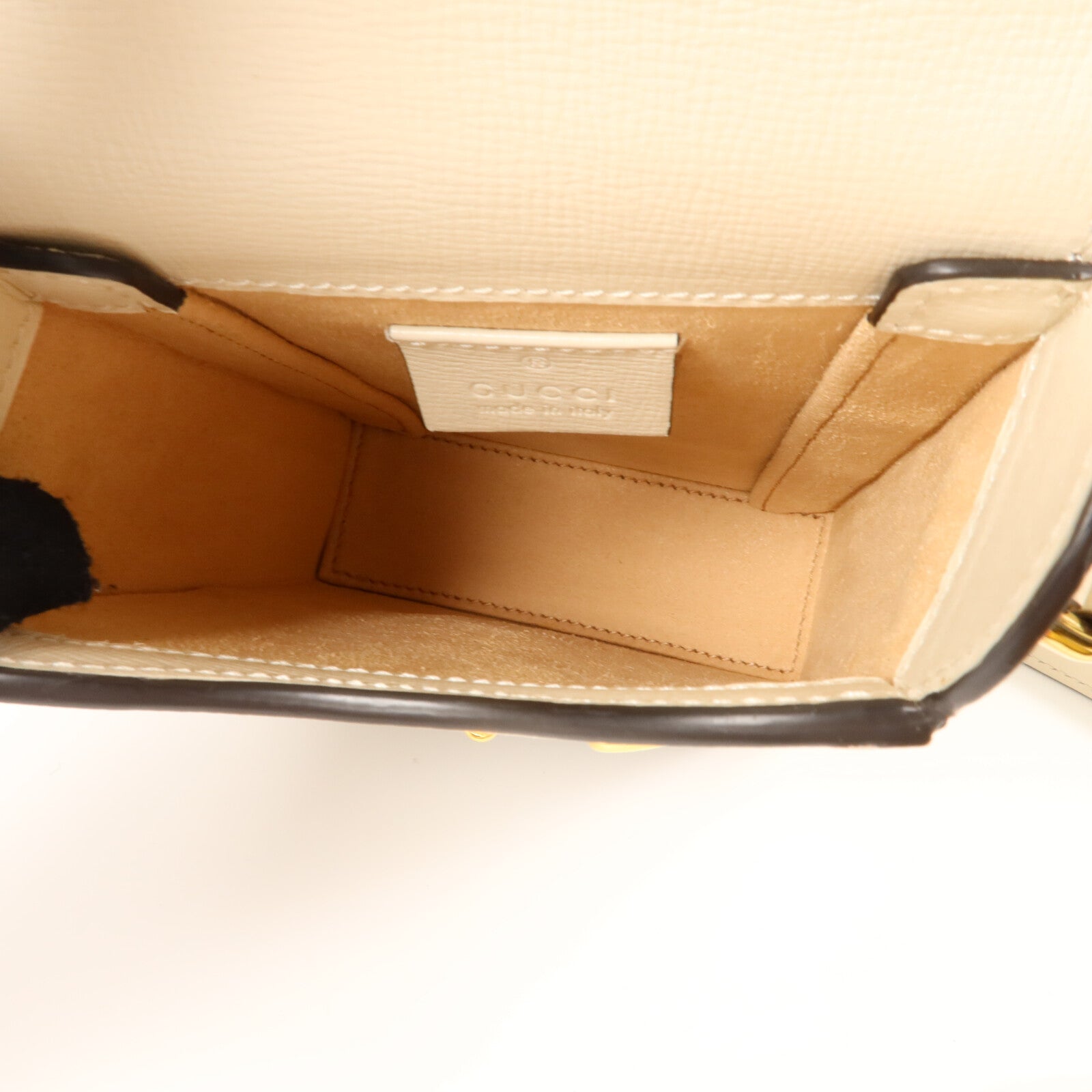GUCCI 塗層帆布Horsebit 1955 Mini Phone Bag肩背袋