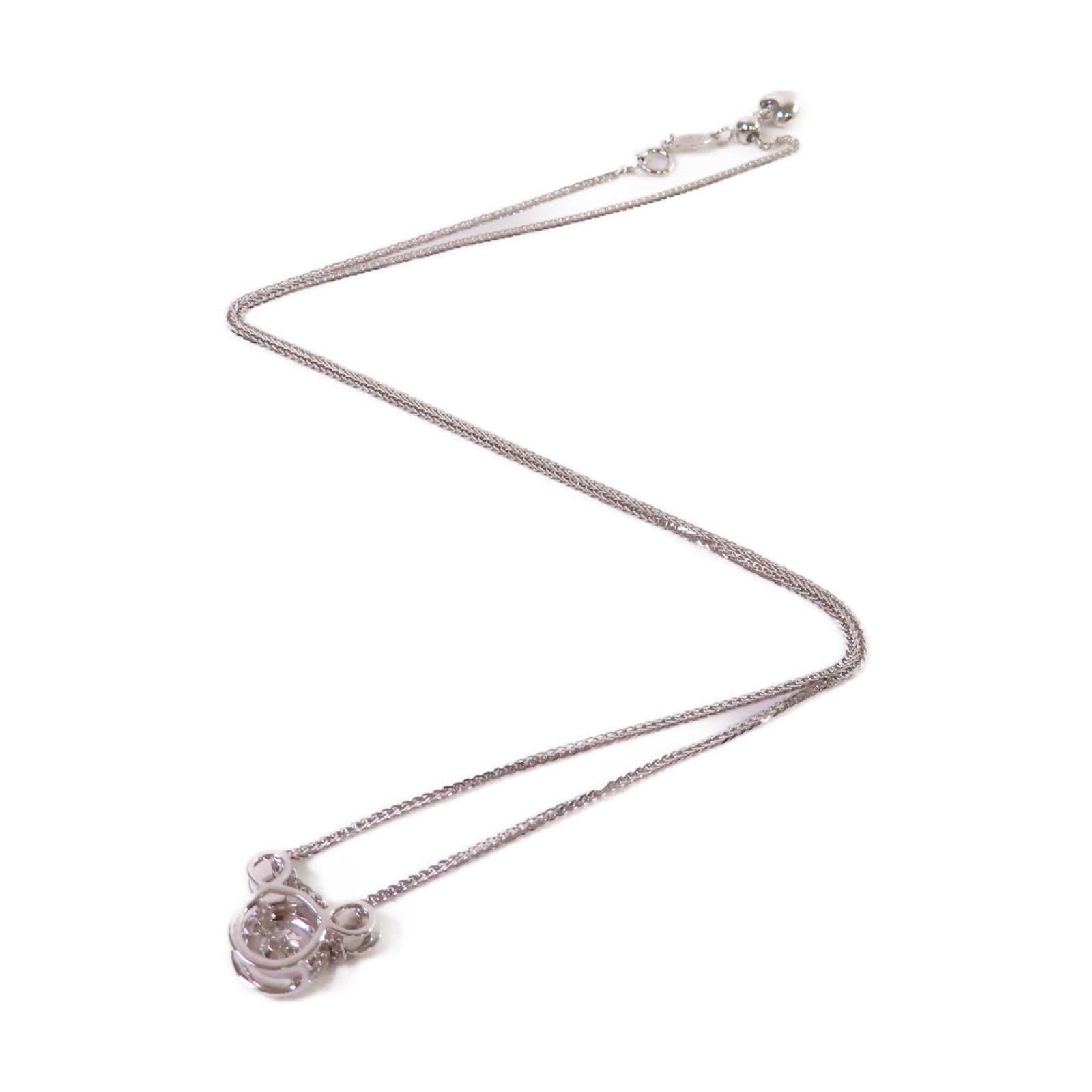 JEWELRY 18K白金/0.128ct鑽石Mickey Mouse Diamond Necklace項鏈