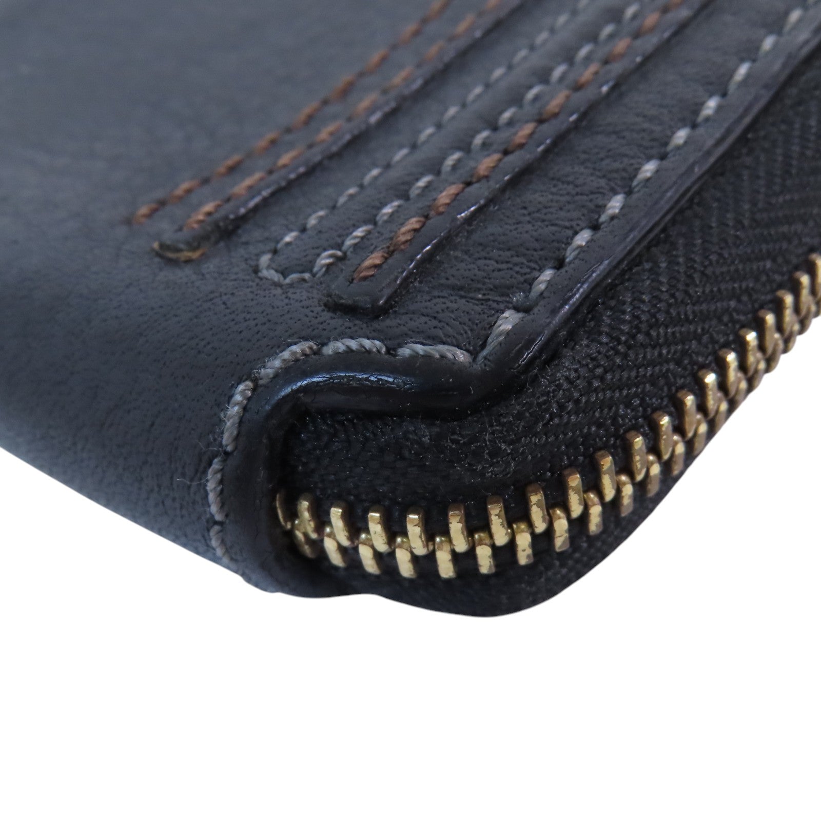 Chloe 牛皮皮革Zipper Long Wallet金扣拉鏈長錢包
