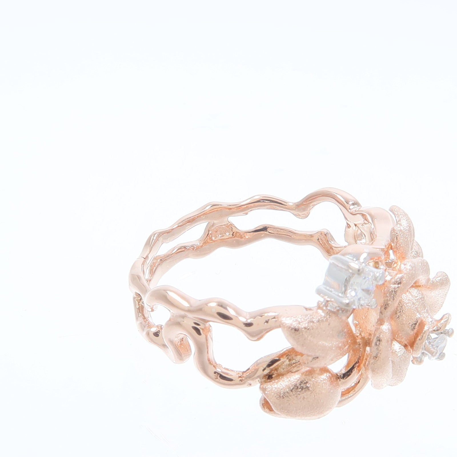 JEWELRY 18K玫瑰金/白金Diamond Ring鑽石戒指