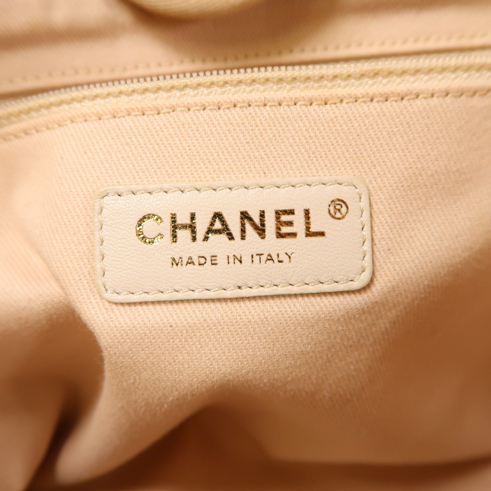 CHANEL Straw Deauville Tote金扣鏈帶肩背袋