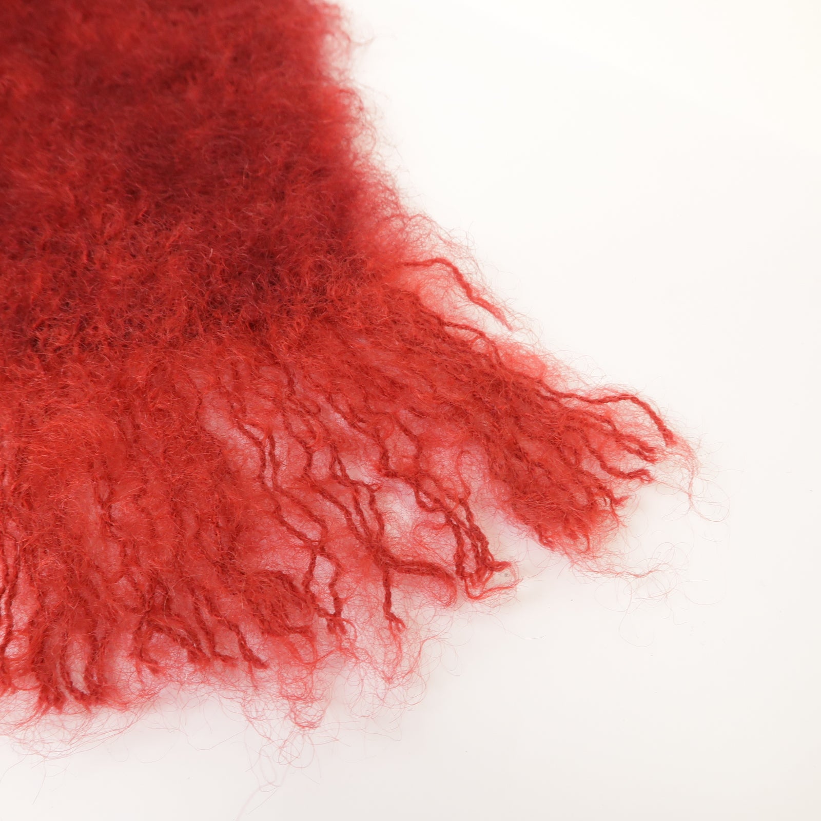 LOEWE 【激減優惠】Mohair Muffler圍巾紅色