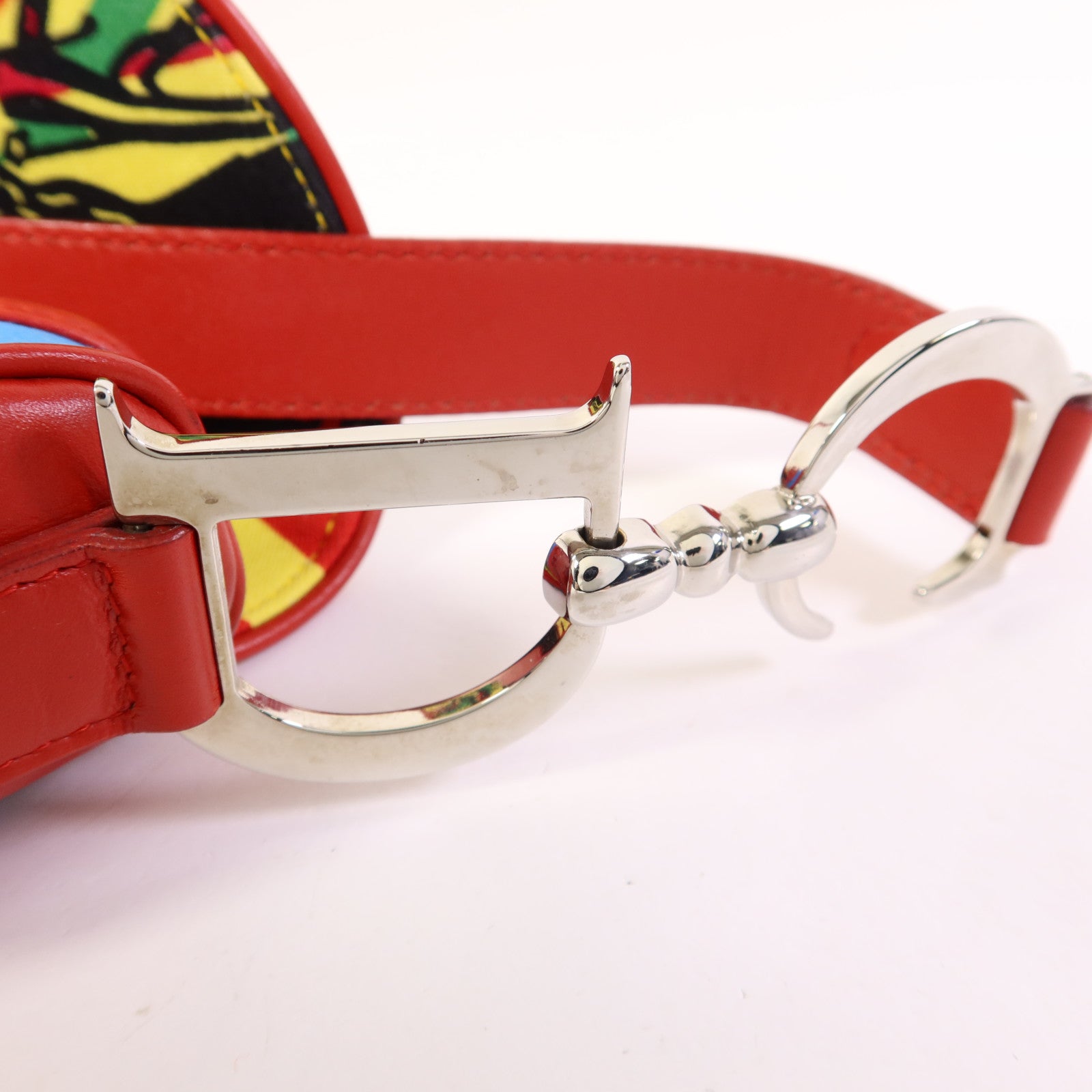 Dior 帆布Vintage Saddle Bag銀扣肩背袋