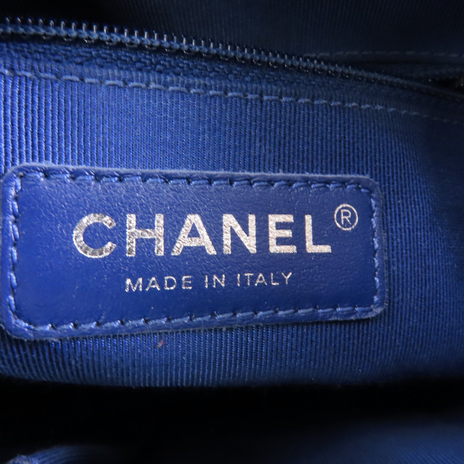 CHANEL 【激減優惠】菱格Aged Calf皮革Gabrielle Small金扣/銀扣鏈帶肩背袋藍色