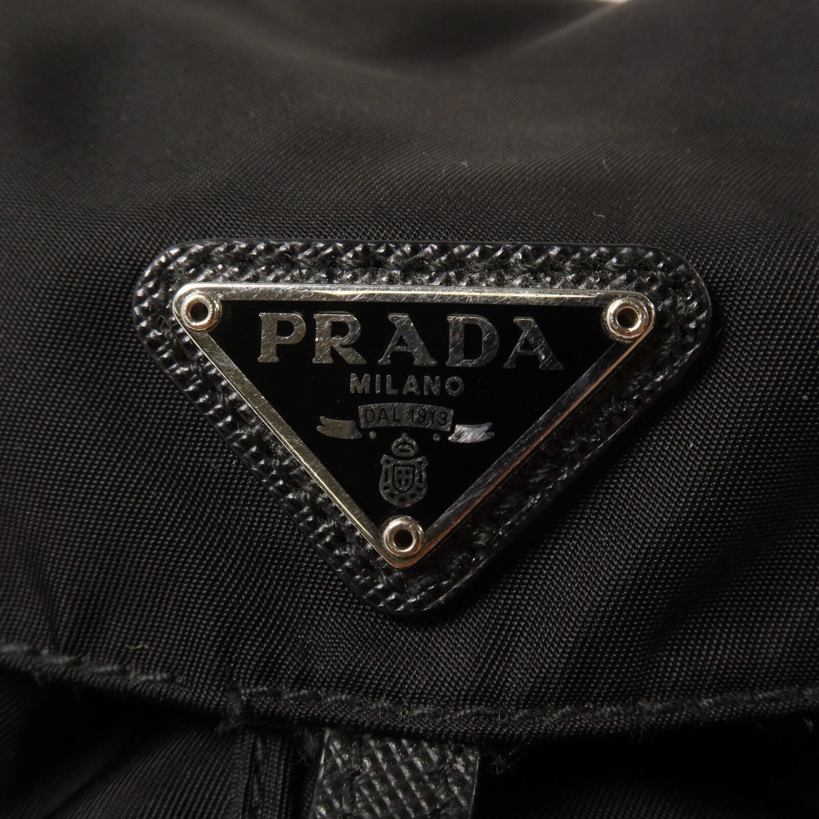 PRADA 尼龍Mini Backpack Chain Shoulder鏈帶手挽肩背兩用袋