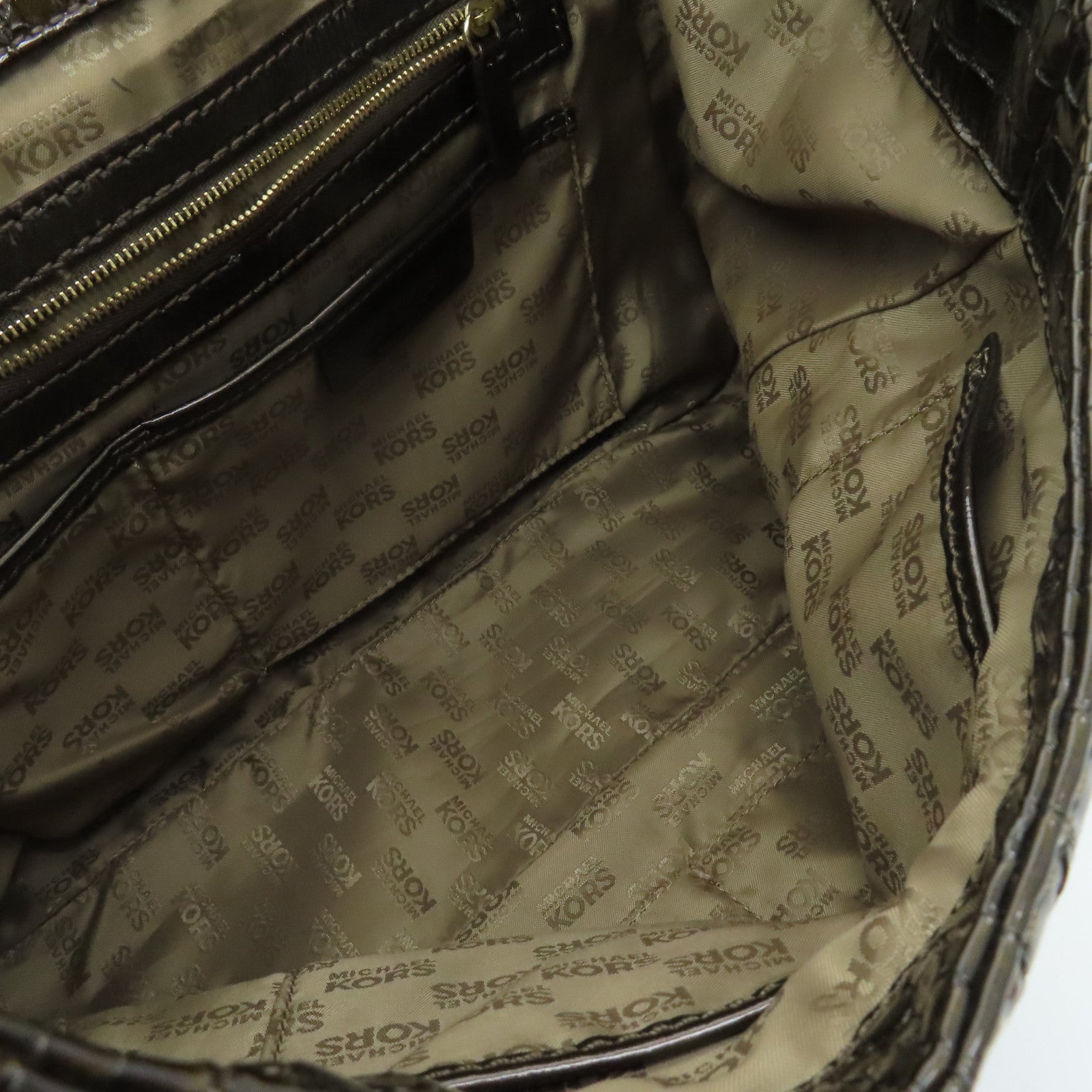 Michael Kors 【激減優惠】牛皮皮革Shoulder Bag金扣肩背袋綠色