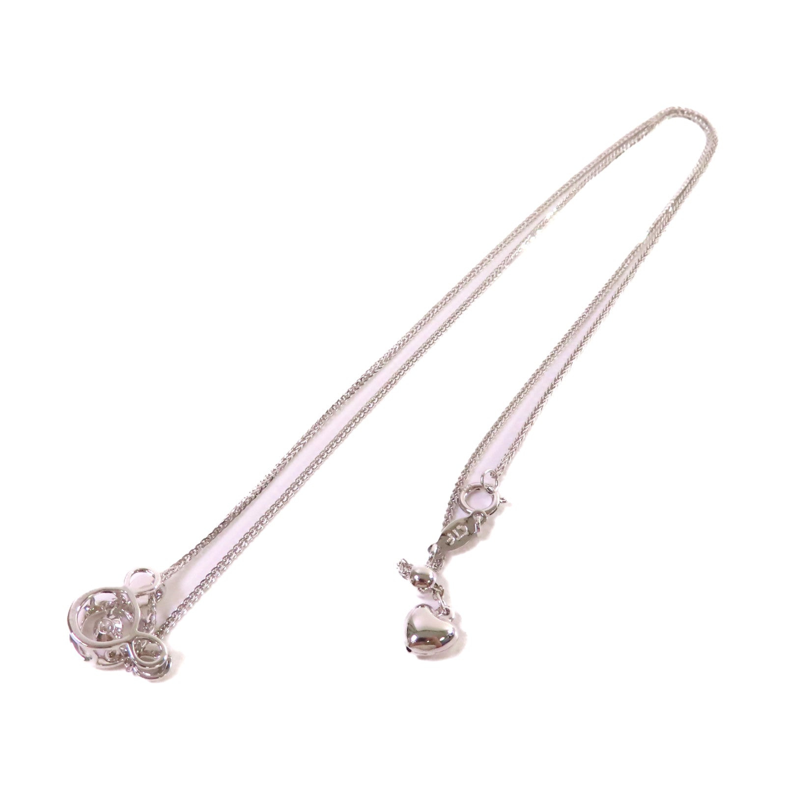 JEWELRY 18K白金/0.128ct鑽石Mickey Mouse Diamond Necklace項鏈