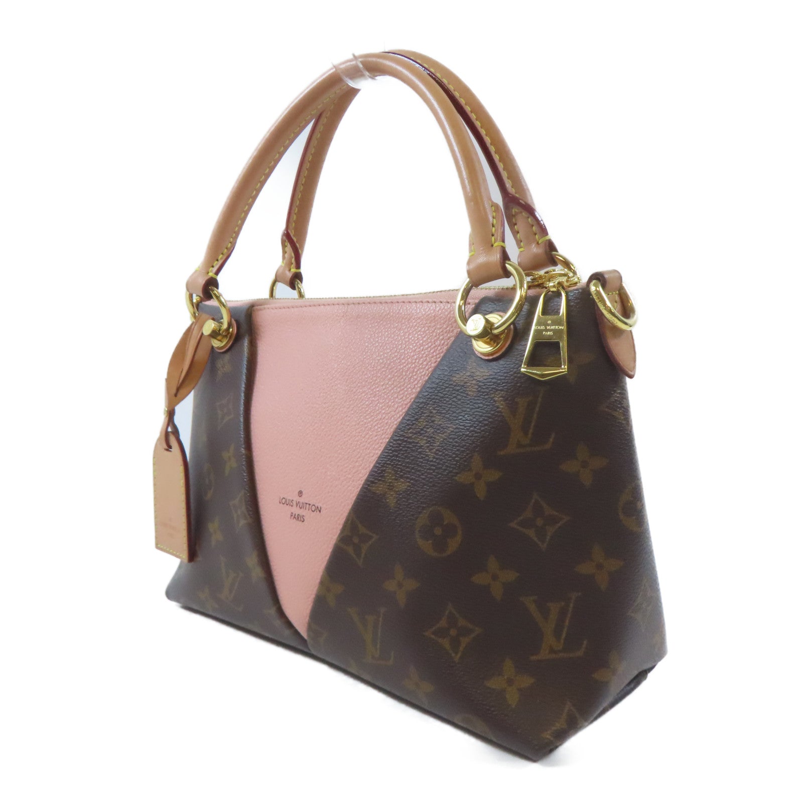 LOUIS VUITTON 【激減優惠】Monogram V Tote BB金扣手挽肩背兩用袋啡色