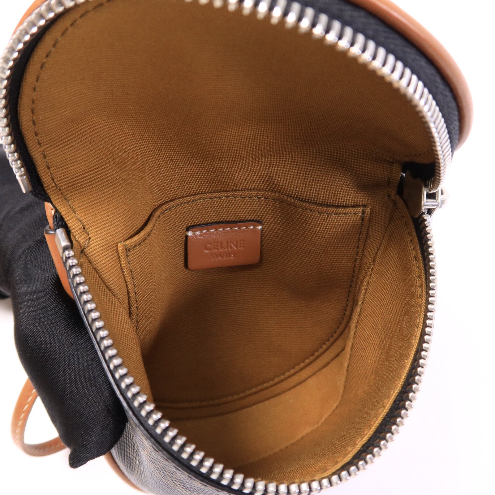 CELINE 塗層帆布Small Zipped Purse肩背袋