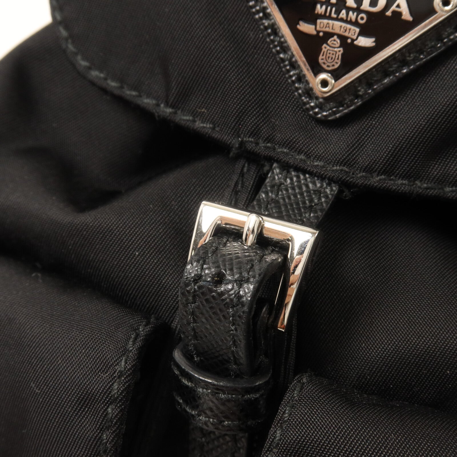 PRADA 尼龍Mini Backpack Chain Shoulder鏈帶手挽肩背兩用袋