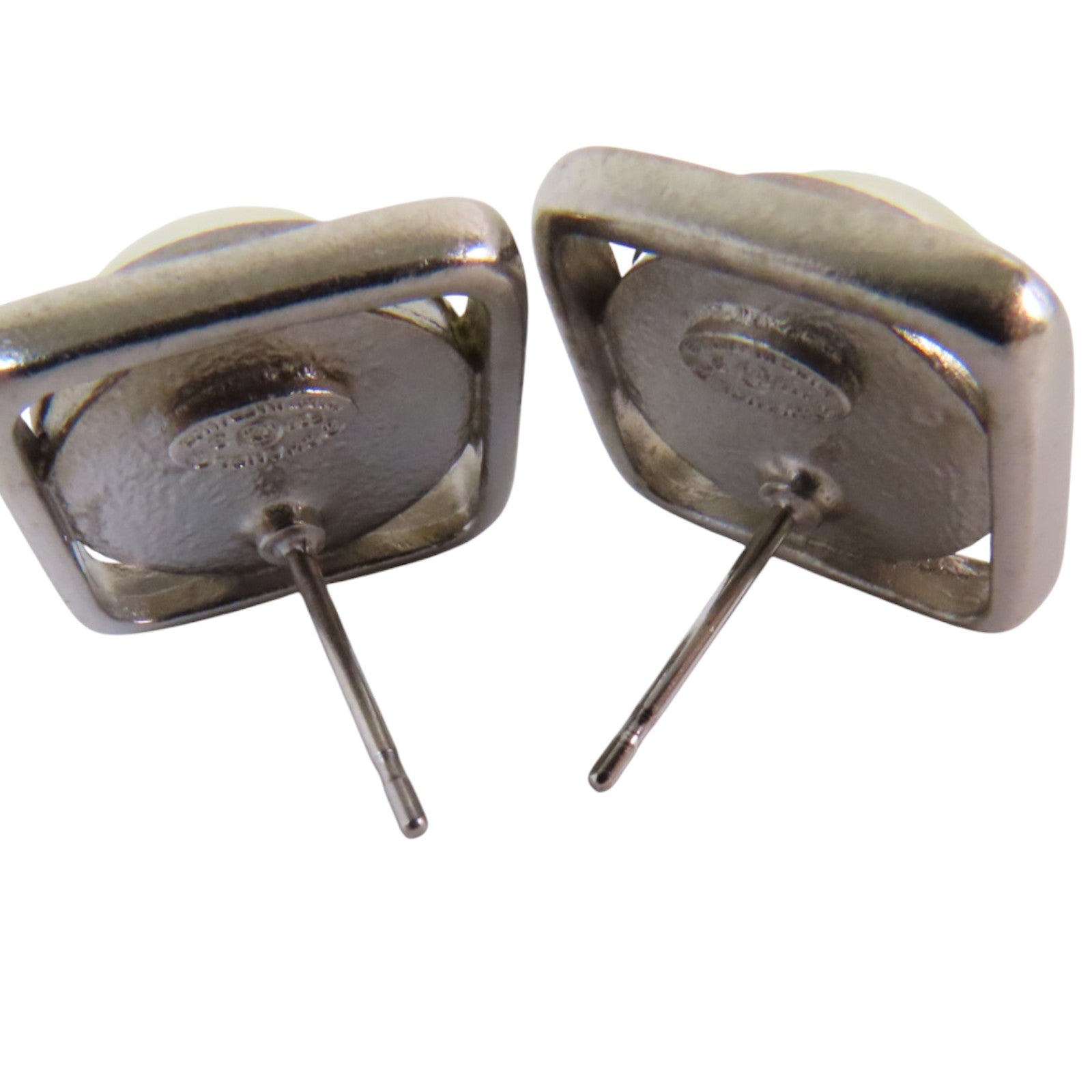 CHANEL 金屬/仿珍珠/水鑽Earrings金扣耳環