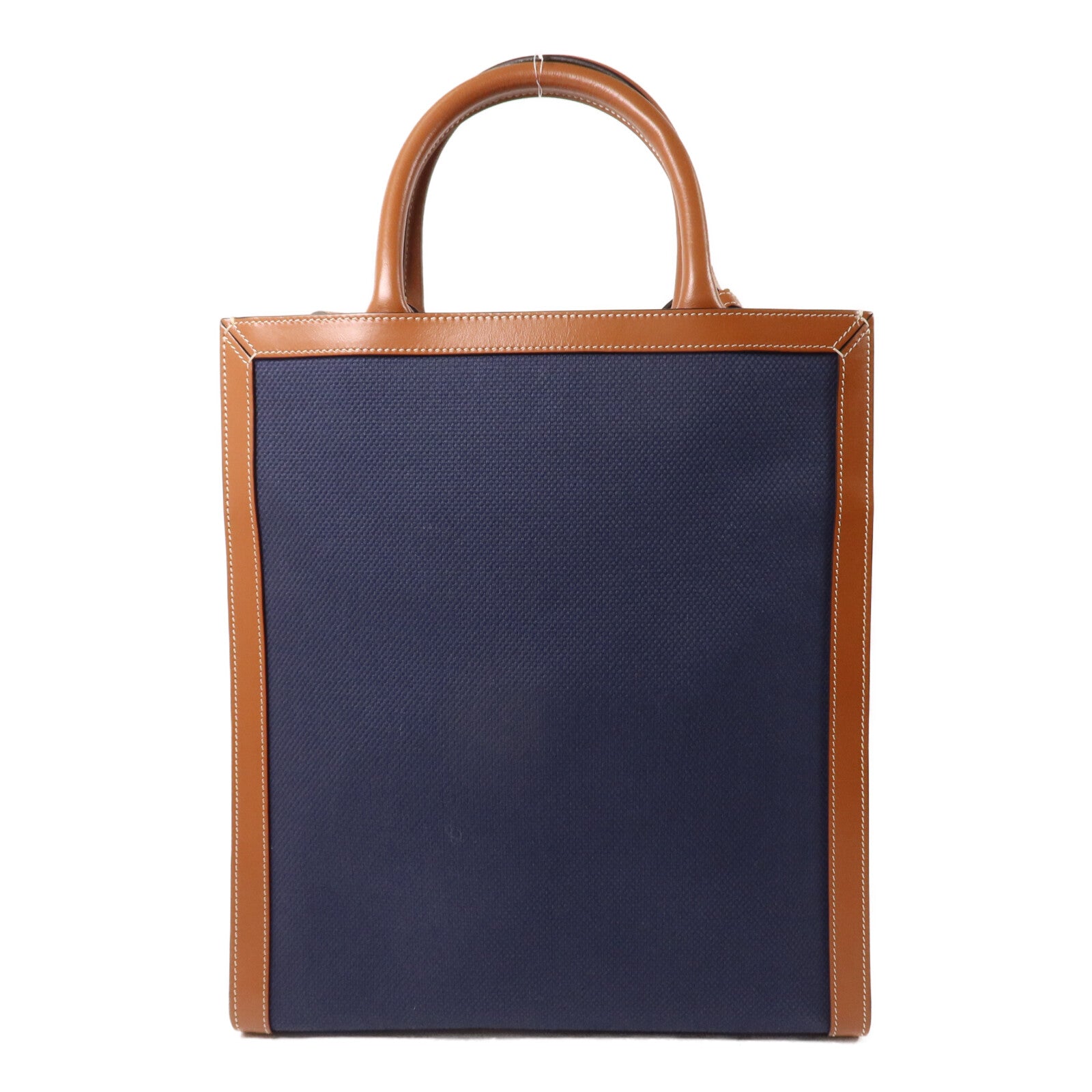 CELINE 帆布/牛皮皮革Small Vertical Cabas手挽肩背兩用袋