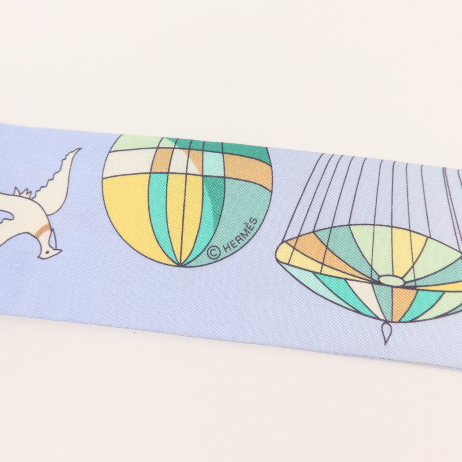 HERMES 絲質Twilly絲巾
