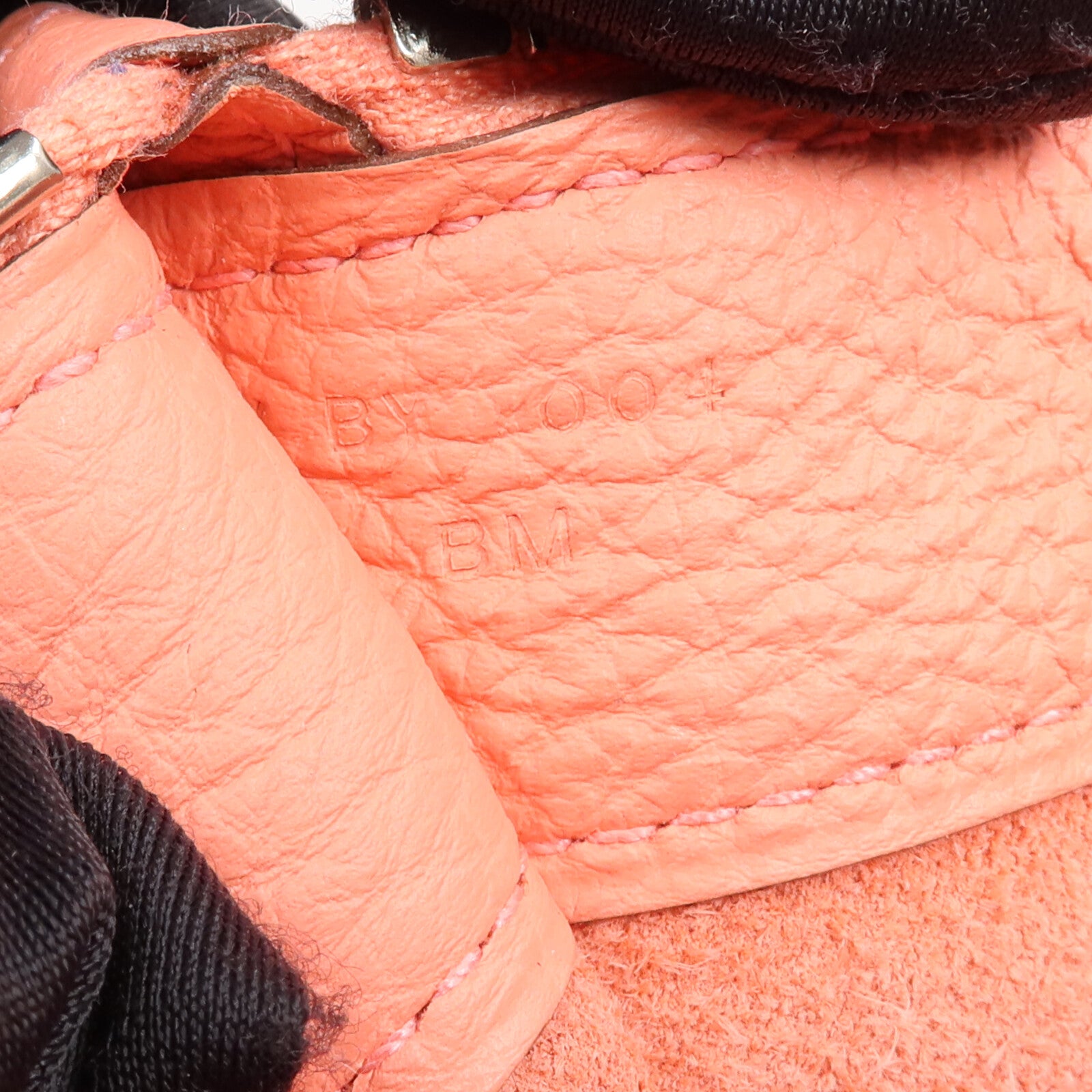 HERMES 【激減優惠】Togo皮革Bazar Pouch PM銀扣手拿包Flamingo