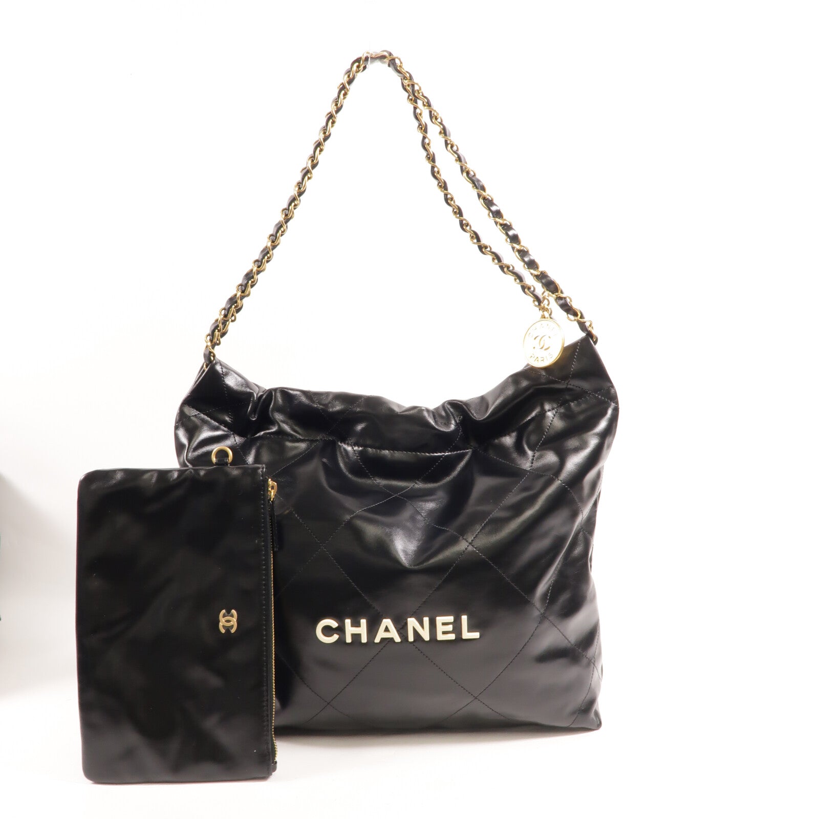 CHANEL 牛皮皮革Chanel 22 Small鏈帶肩背袋
