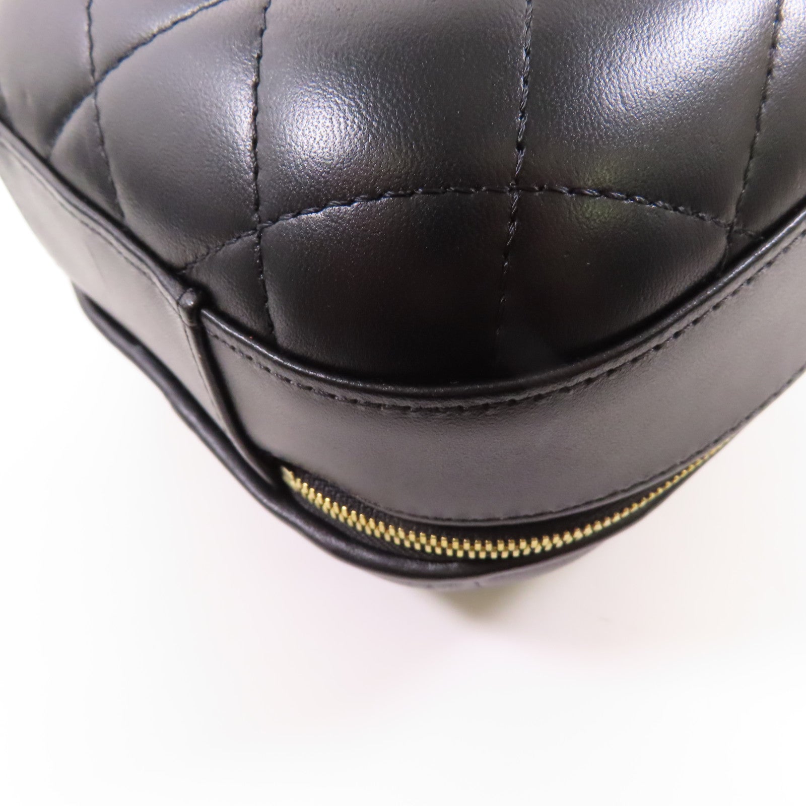 CHANEL 【激減優惠】牛皮皮革Chain Shoulder金扣鏈帶手挽肩背兩用袋