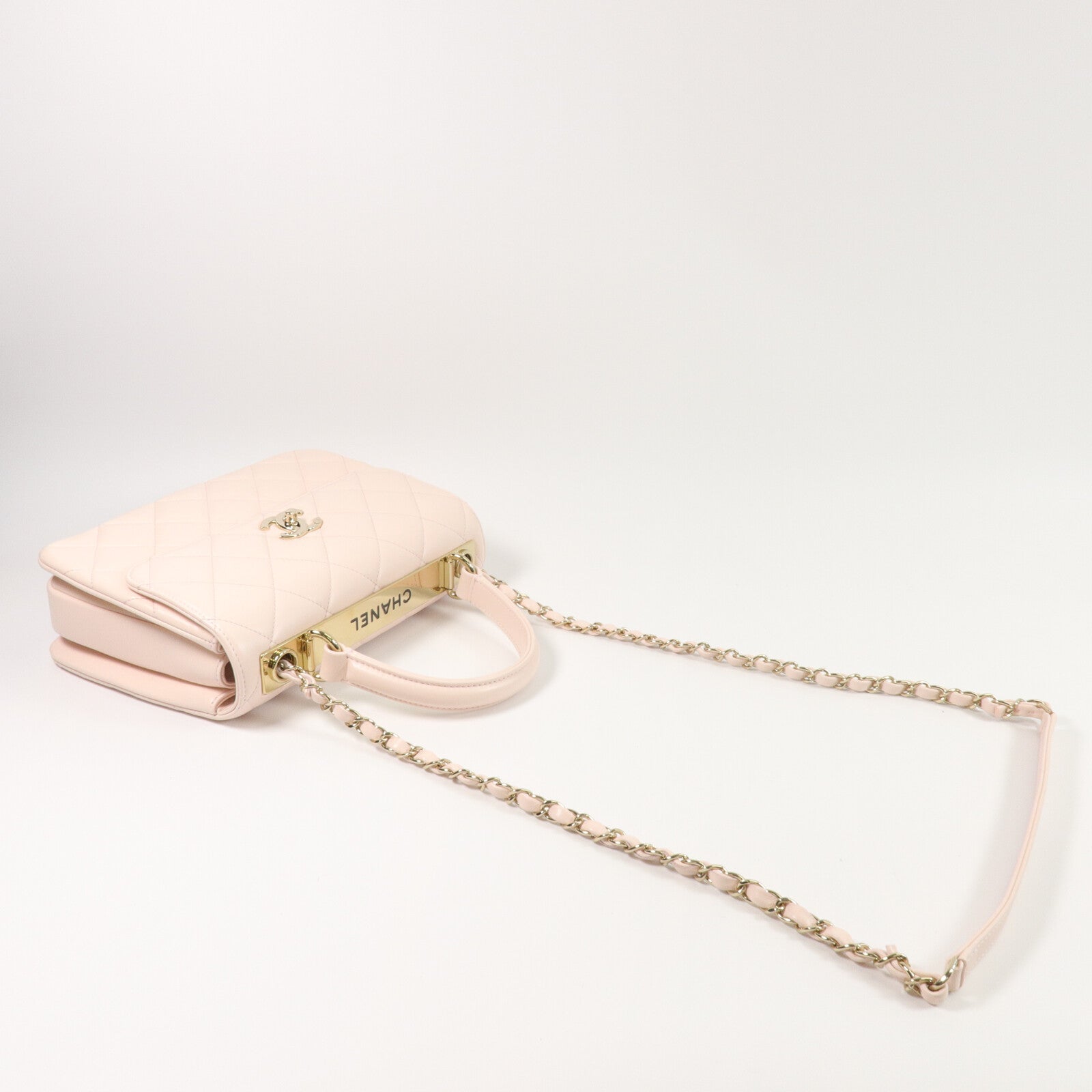 CHANEL 羊皮皮革Trendy CC Medium手挽肩背兩用袋