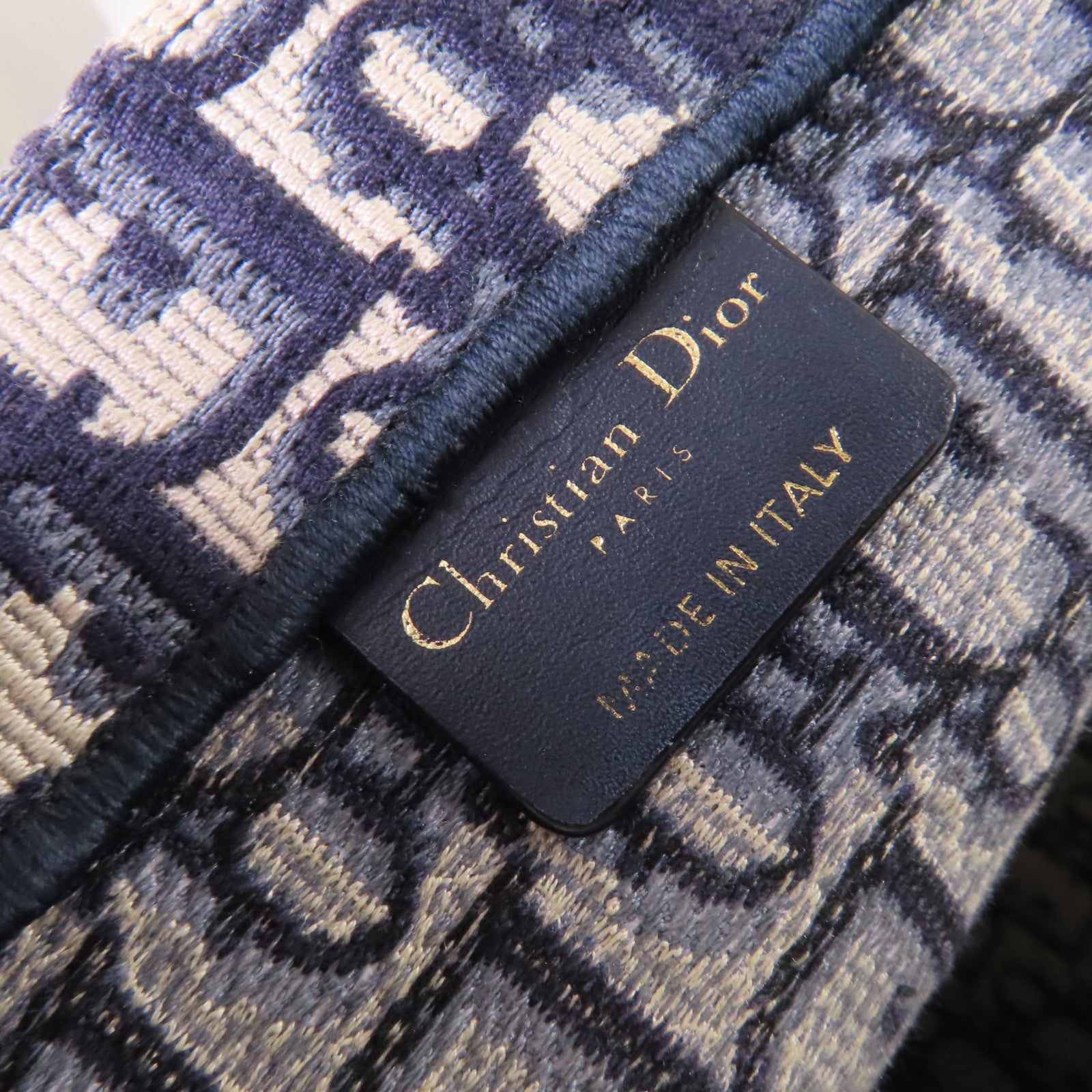 Dior Oblique帆布Book Tote Medium Bag手挽袋寶藍色