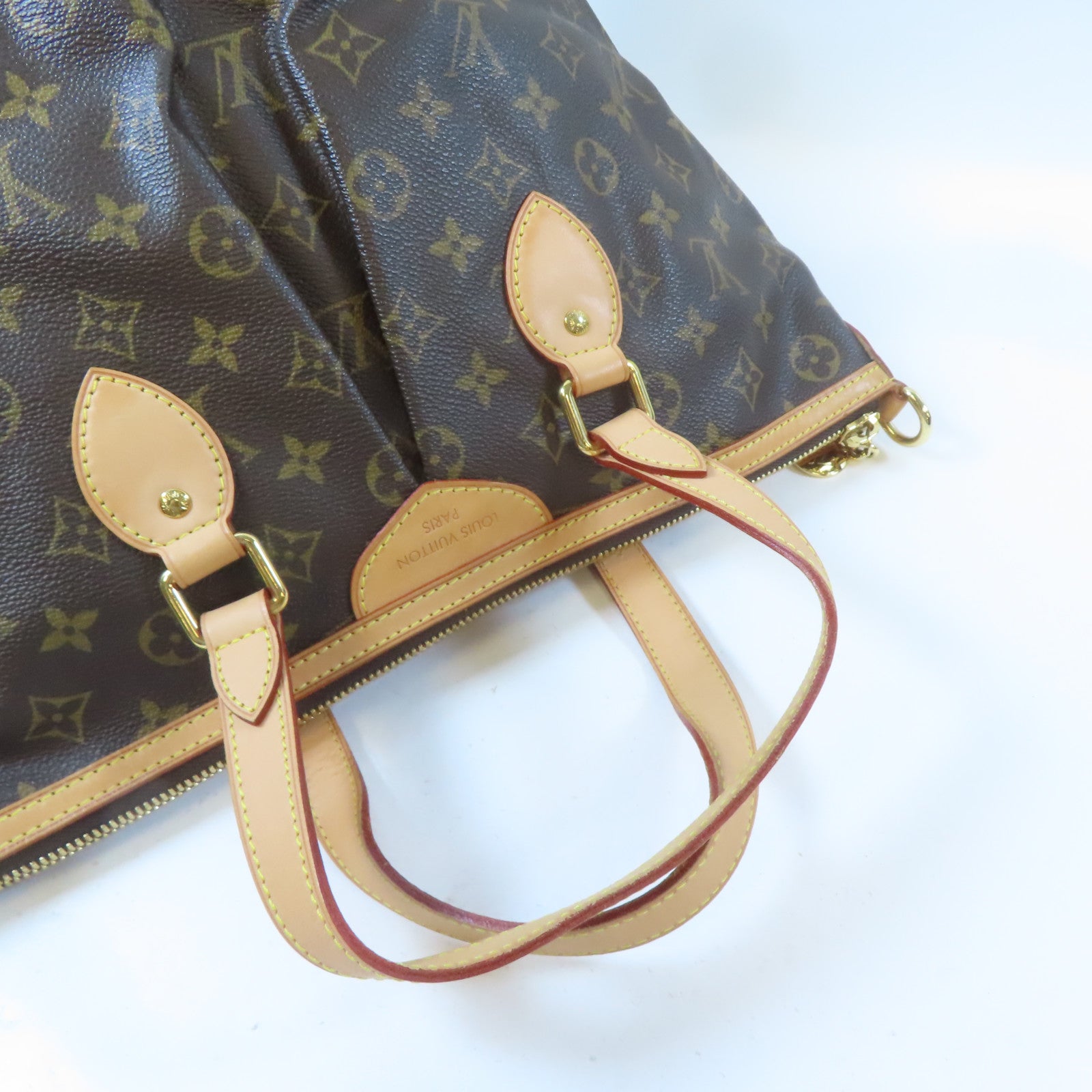 LOUIS VUITTON 【激減優惠】Monogram Palermo PM金扣手挽肩背兩用袋棕色