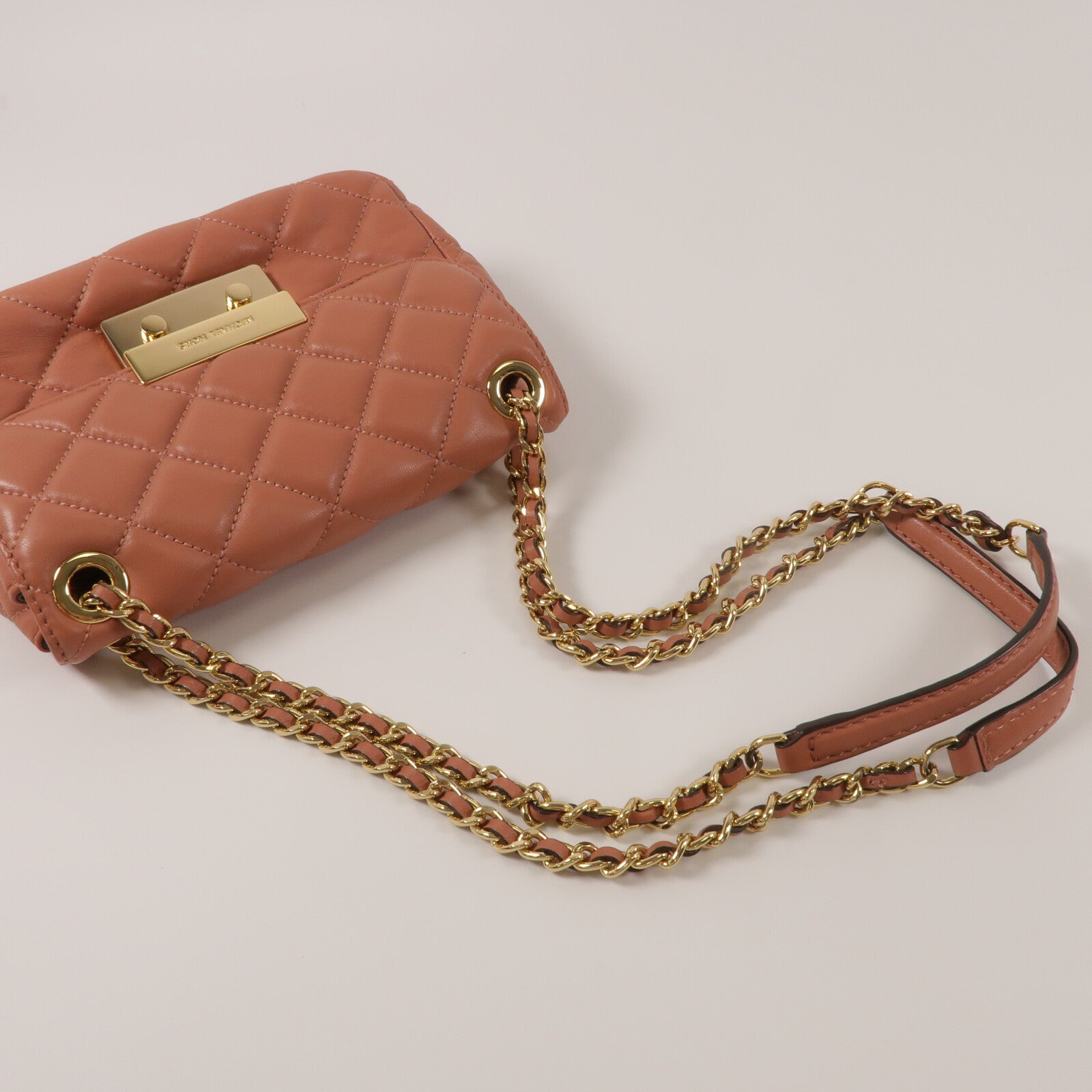 Michael Kors 羊皮皮革Chain Shoulder鏈帶肩背袋
