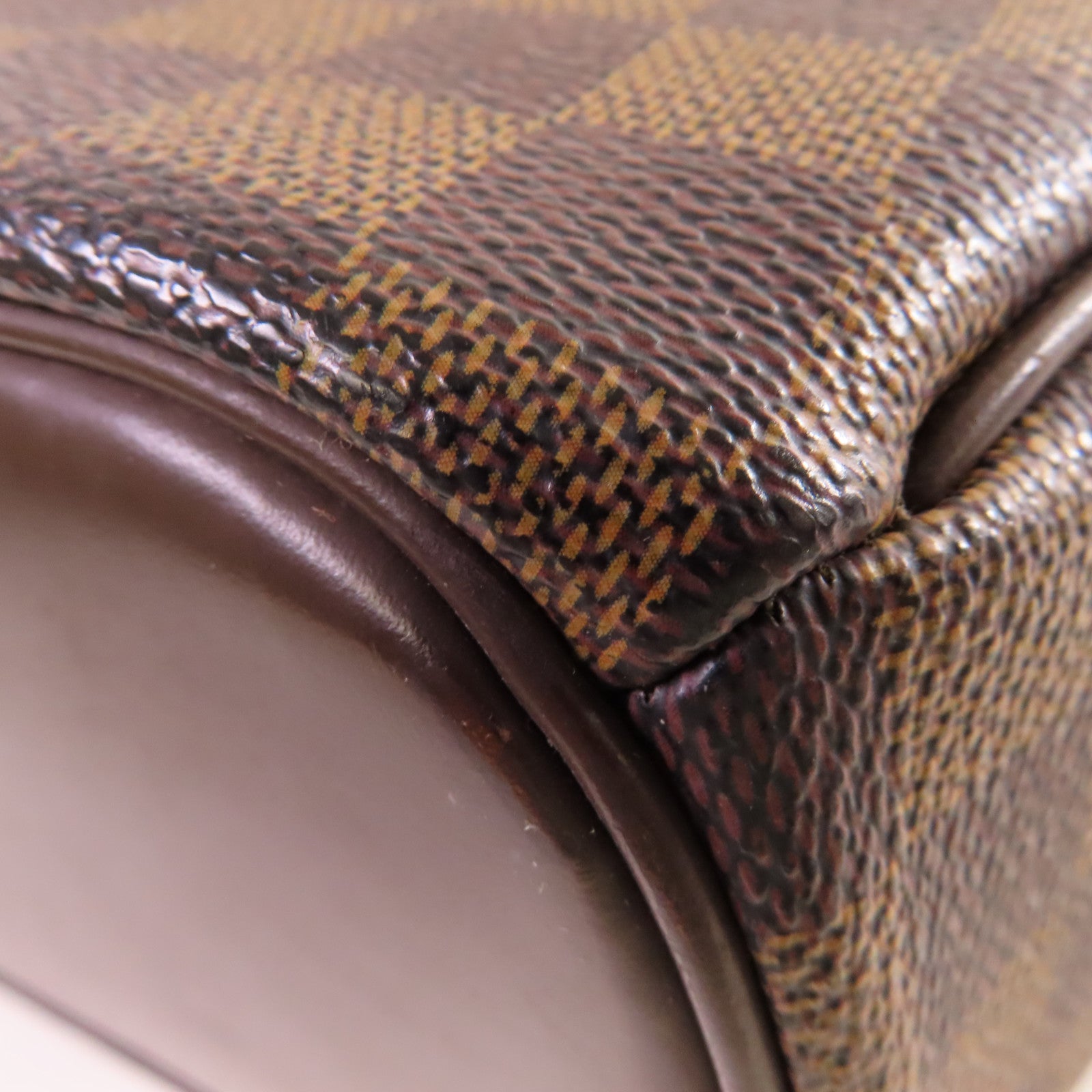 LOUIS VUITTON Damier Ebene Sarria Horizontal Handbag金扣手挽袋啡色