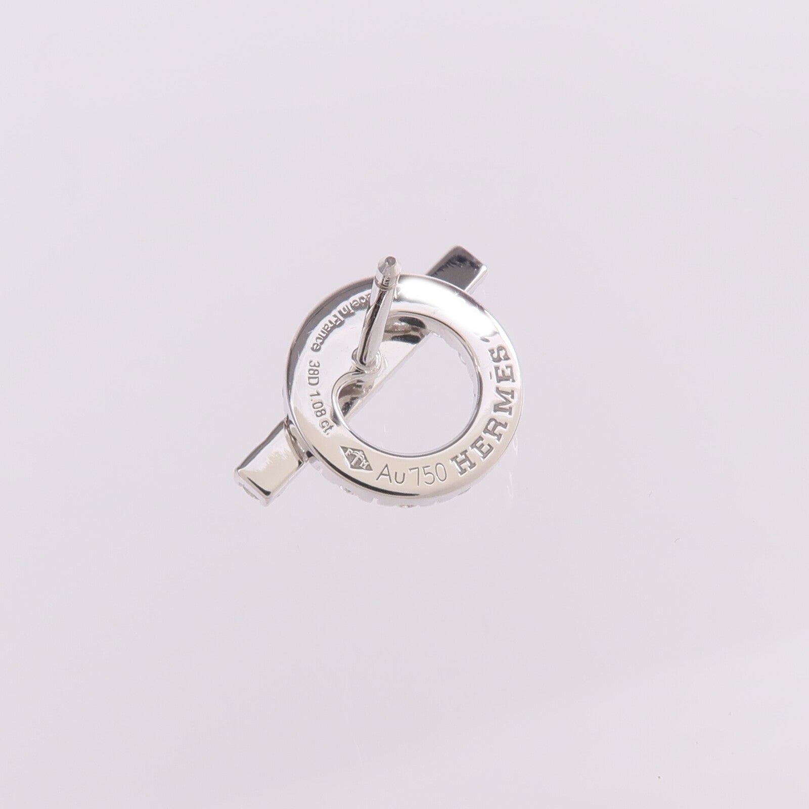 HERMES 【激減優惠】18K白金Finesse Earrings鑽石耳環
