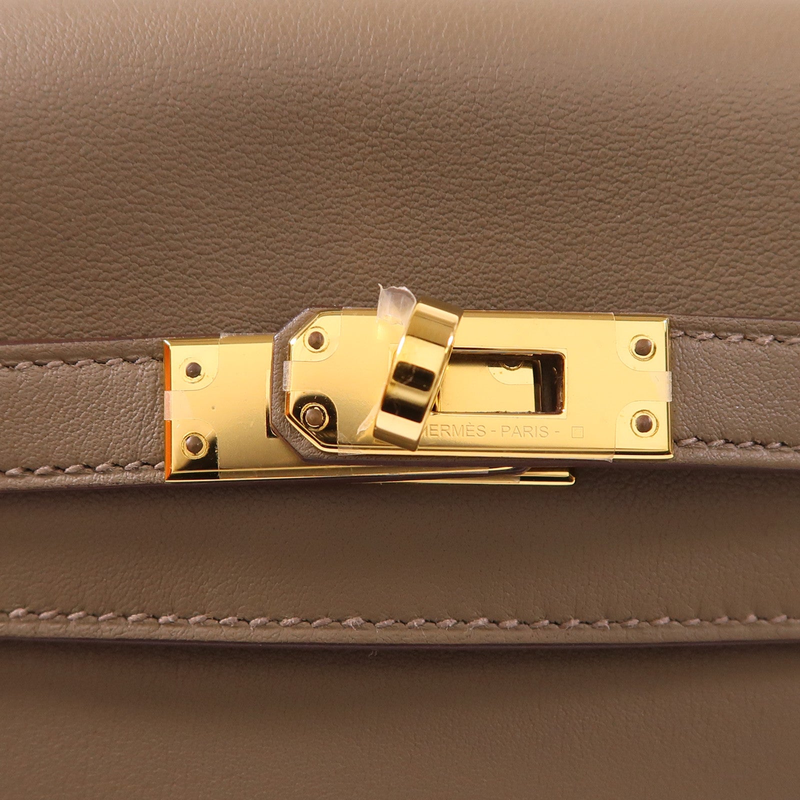 HERMES 【激減優惠】Swift皮革Kelly Moove金扣肩背袋Etoupe
