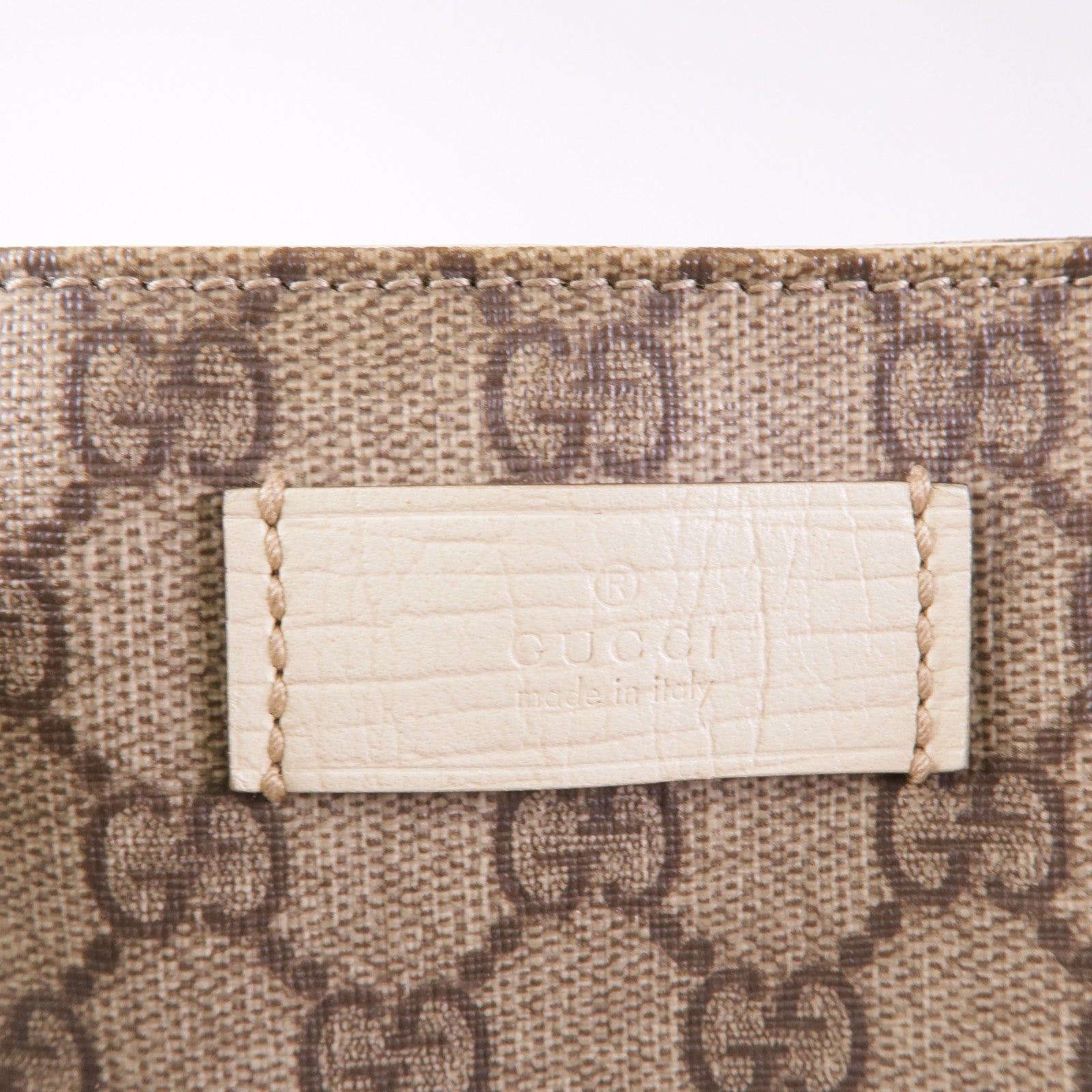 GUCCI 塗層帆布Shoulder Tote銀扣肩背袋/手挽袋