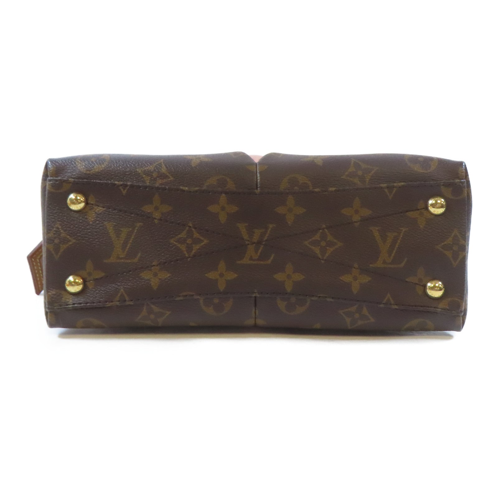 LOUIS VUITTON 【激減優惠】Monogram V Tote BB金扣手挽肩背兩用袋啡色