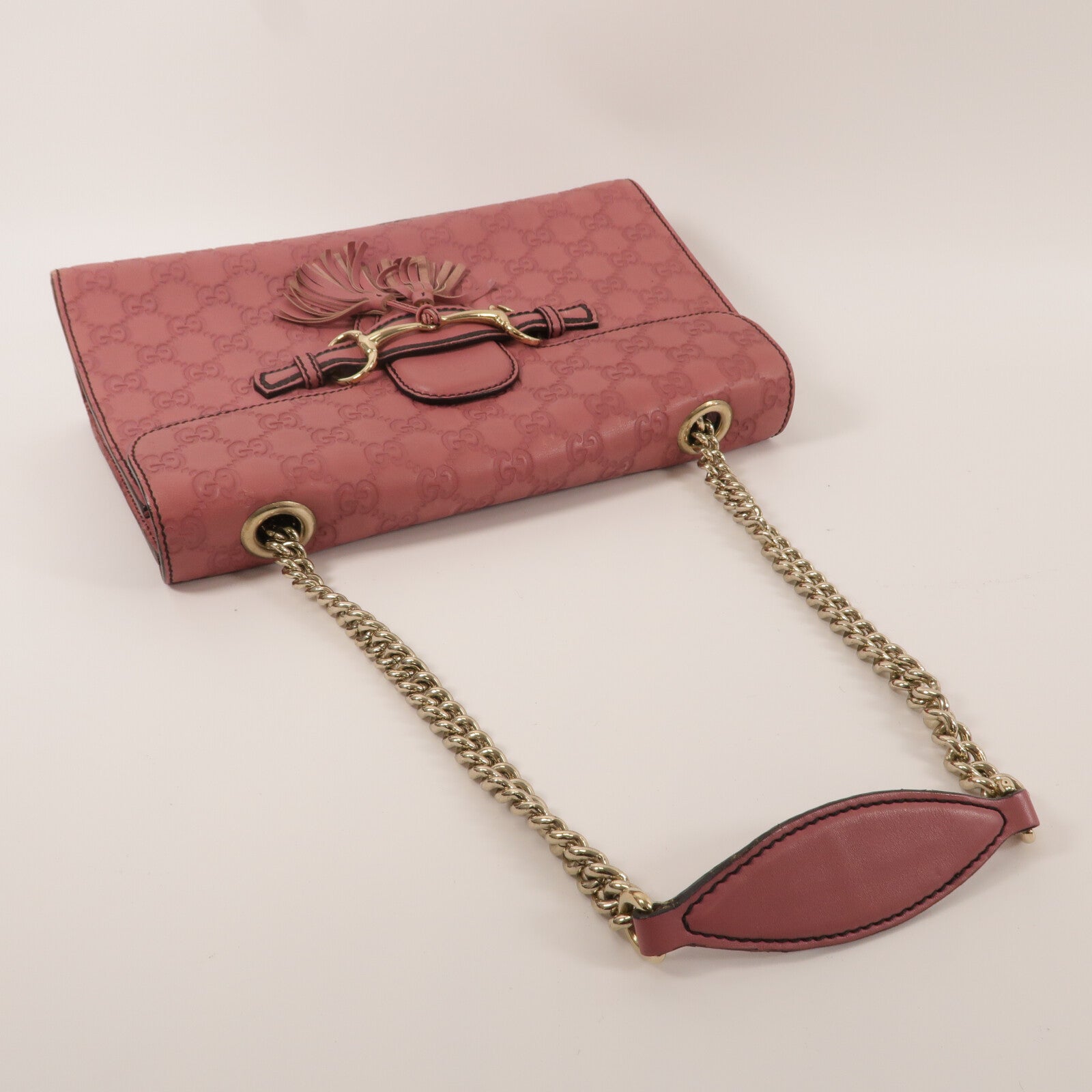 GUCCI 牛皮皮革Emily鏈帶肩背袋