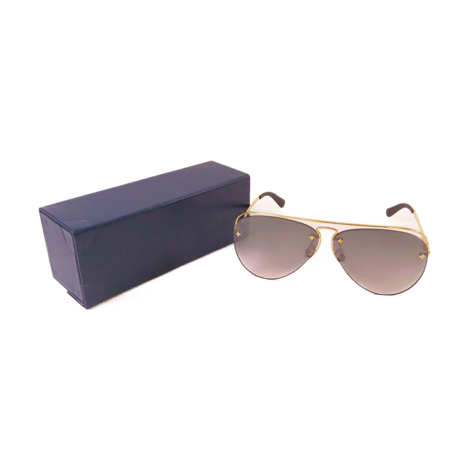 LOUIS VUITTON 【激減優惠】金屬/PVC Sunglasses太陽眼鏡黑色/金色