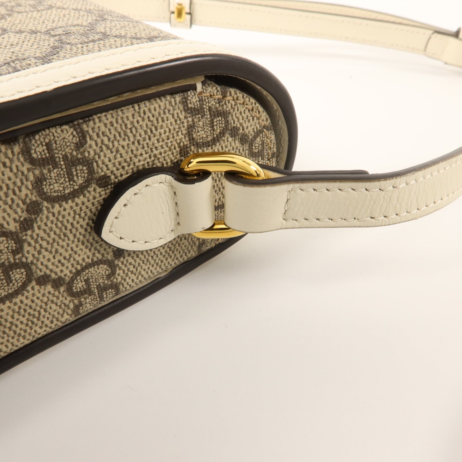 GUCCI 塗層帆布Horsebit 1955 Mini Phone Bag肩背袋