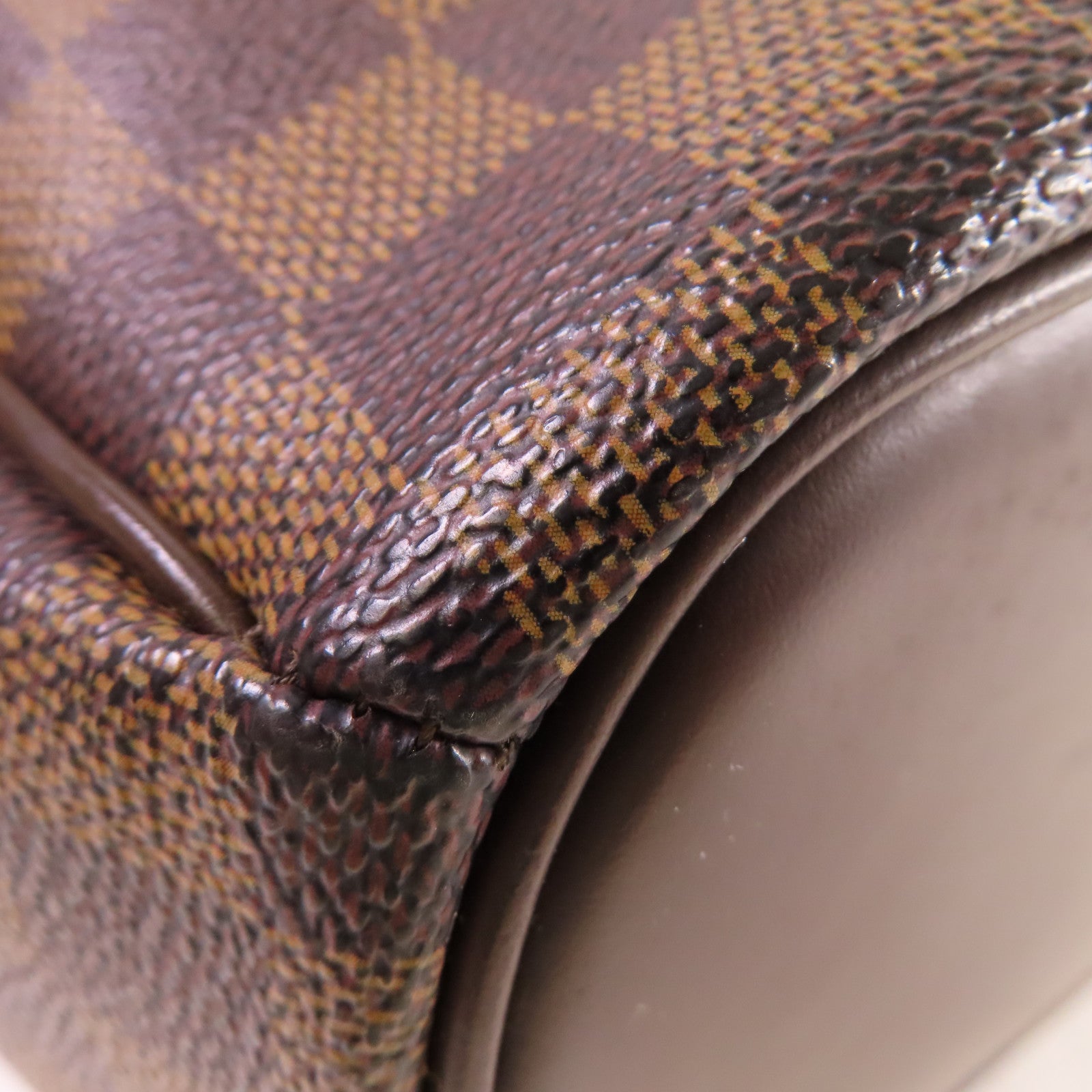 LOUIS VUITTON Damier Ebene Sarria Horizontal Handbag金扣手挽袋啡色