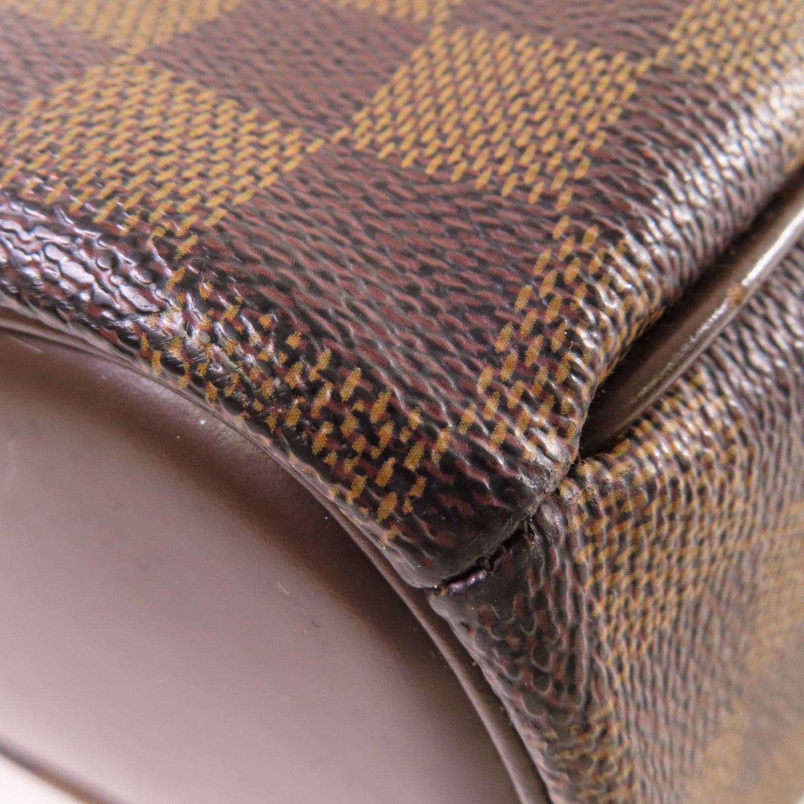 LOUIS VUITTON Damier Ebene Sarria Horizontal Handbag金扣手挽袋啡色