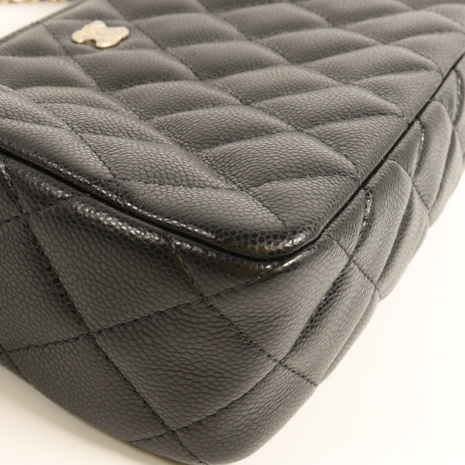CHANEL 牛皮皮革25A Double Chain Bag鏈帶肩背袋