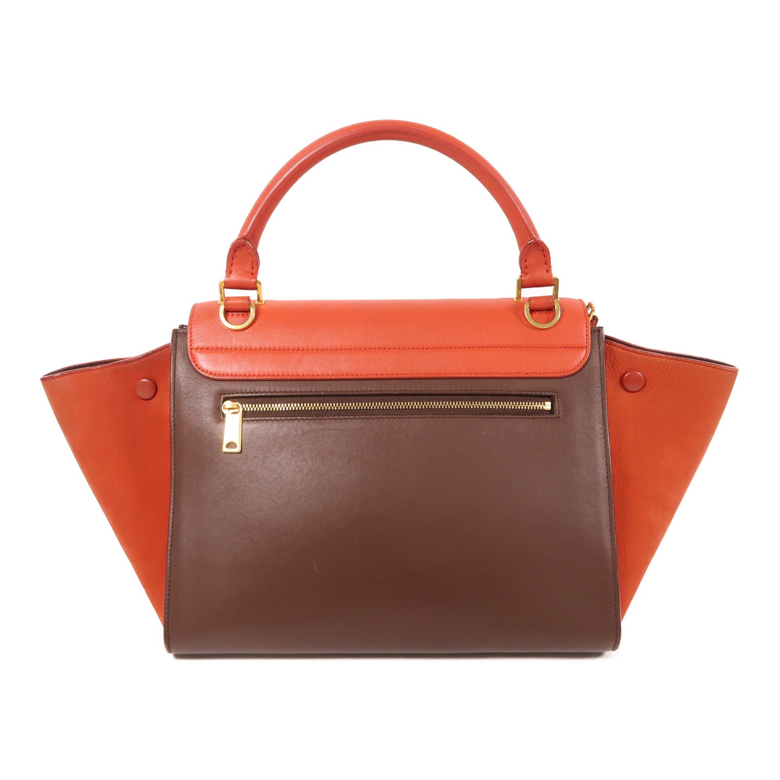 CELINE 【激減優惠】牛皮皮革Trapeze金扣手挽肩背兩用袋