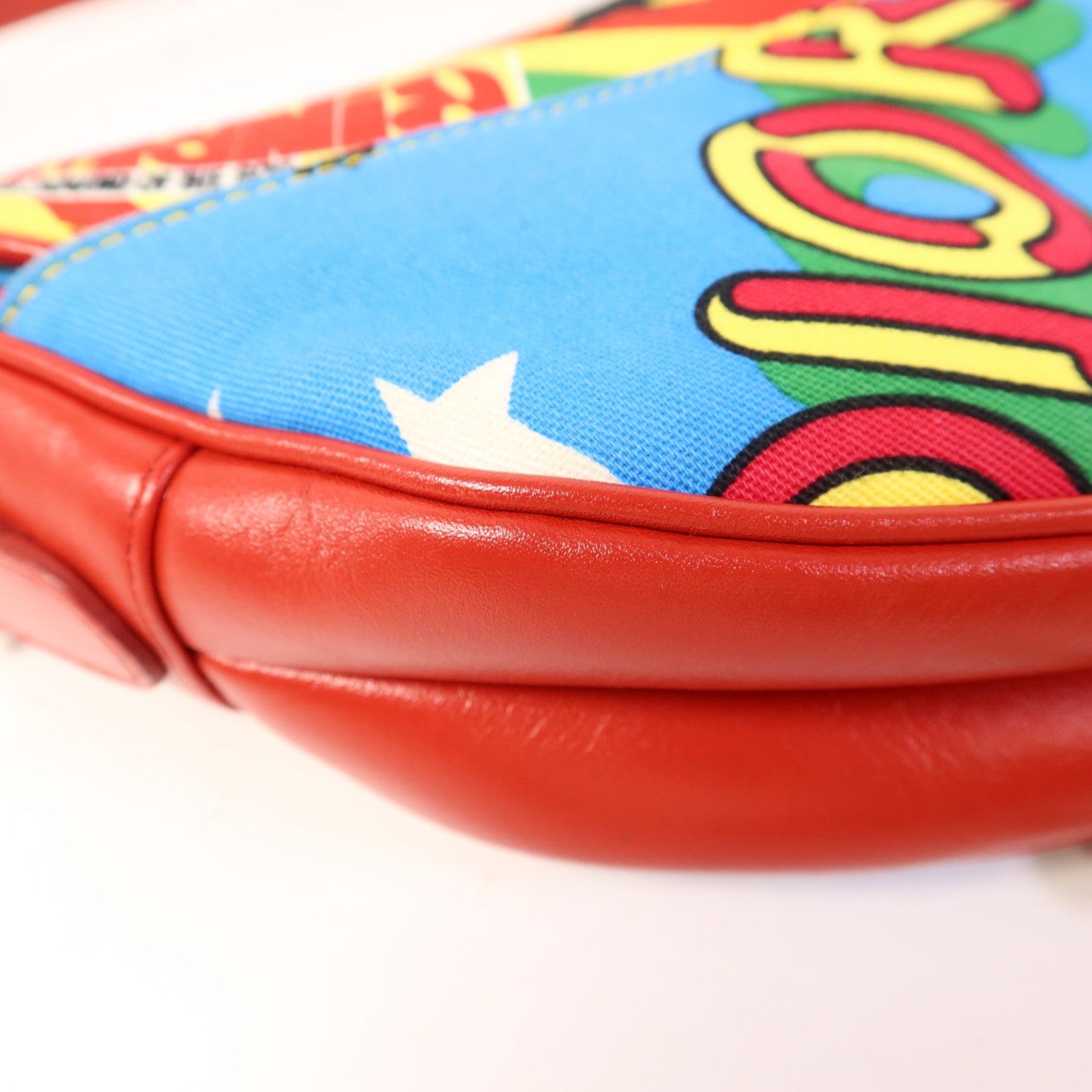 Dior 帆布Vintage Saddle Bag銀扣肩背袋