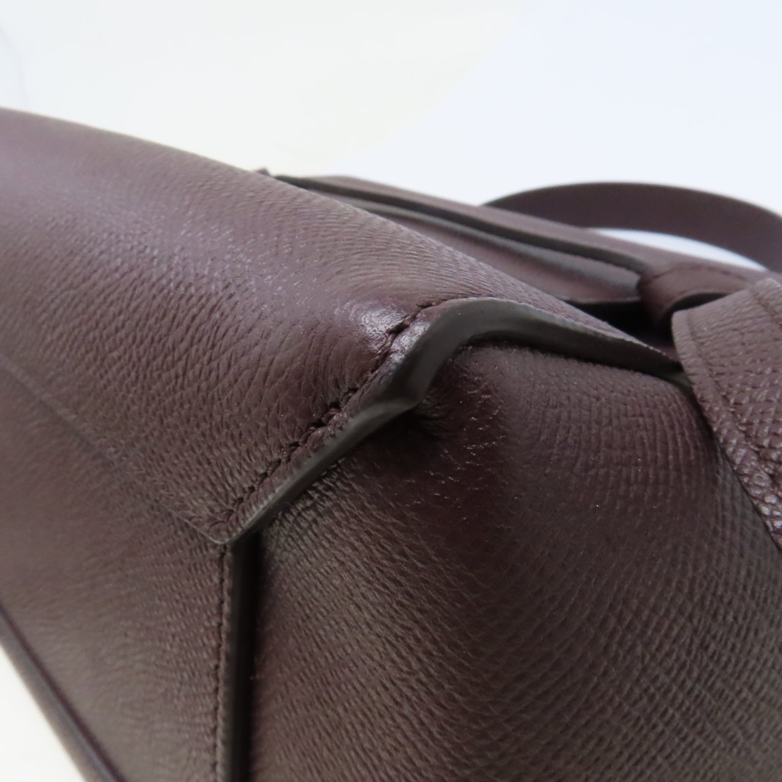 CELINE 【激減優惠】牛皮皮革Belt Bag金扣手挽肩背兩用袋紫色