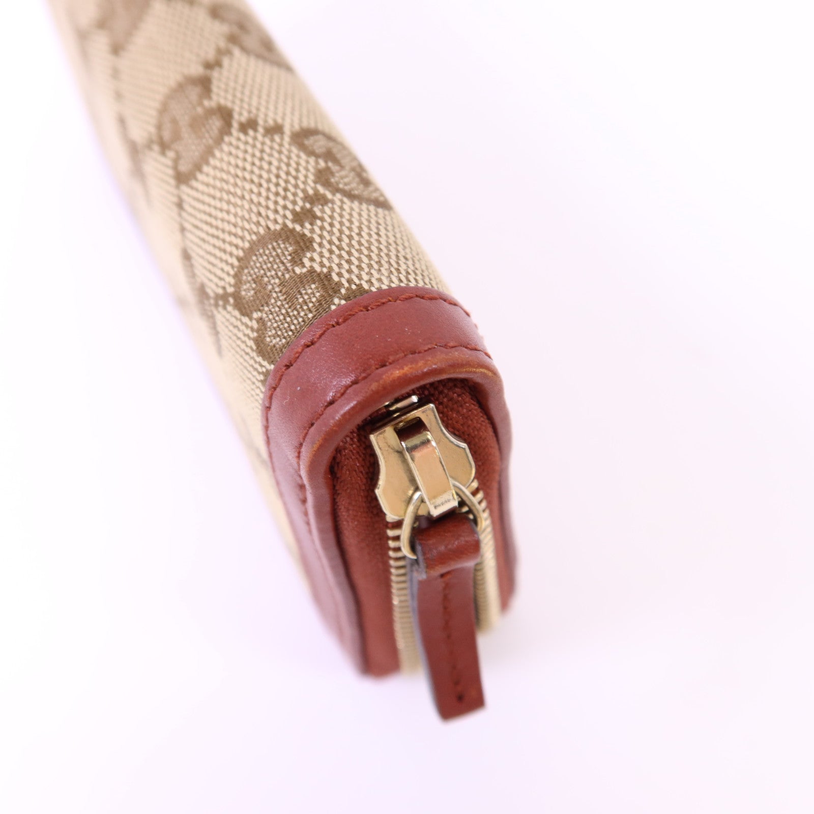GUCCI 【激減優惠】牛皮皮革/帆布Long Wallet金扣長錢包