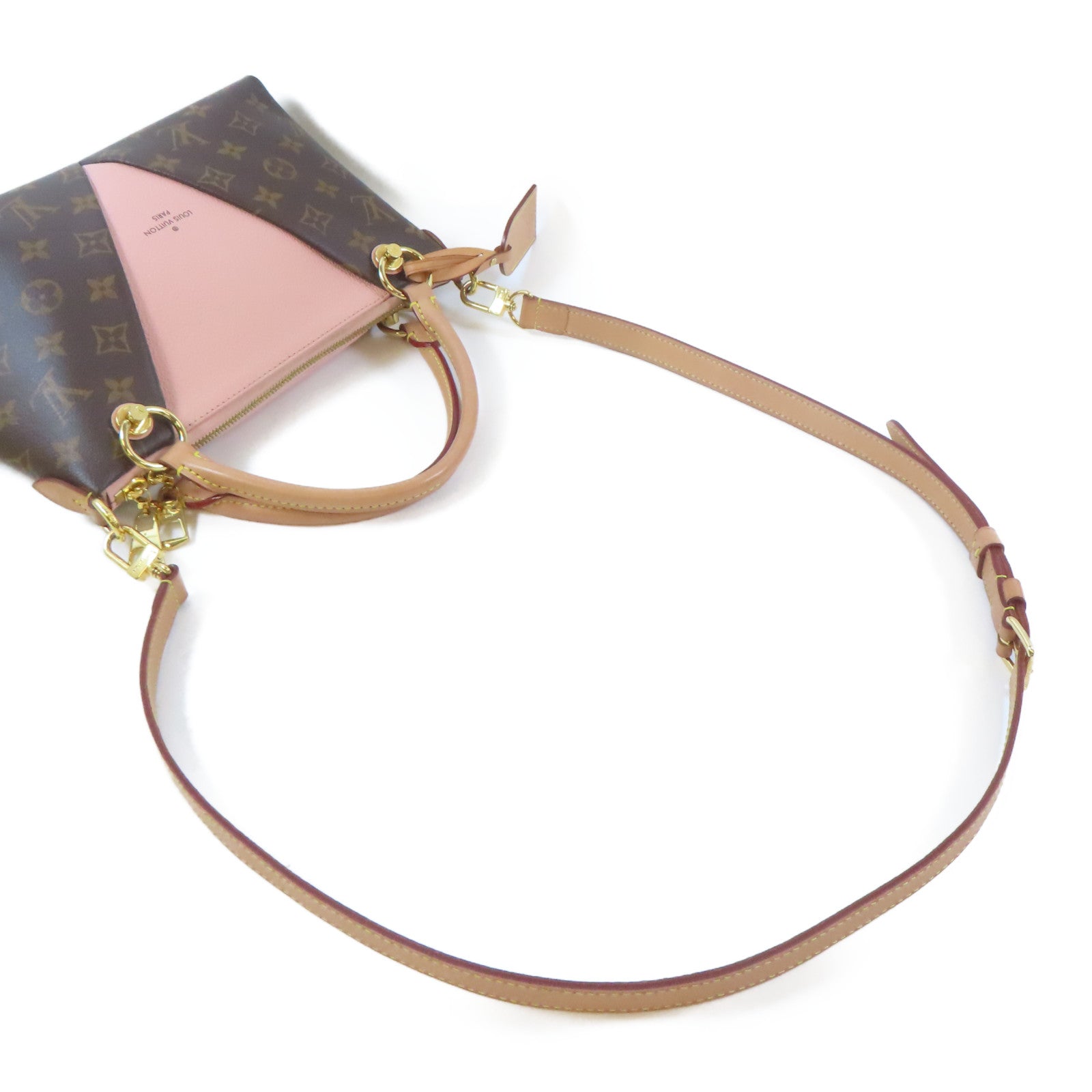 LOUIS VUITTON 【激減優惠】Monogram V Tote BB金扣手挽肩背兩用袋啡色