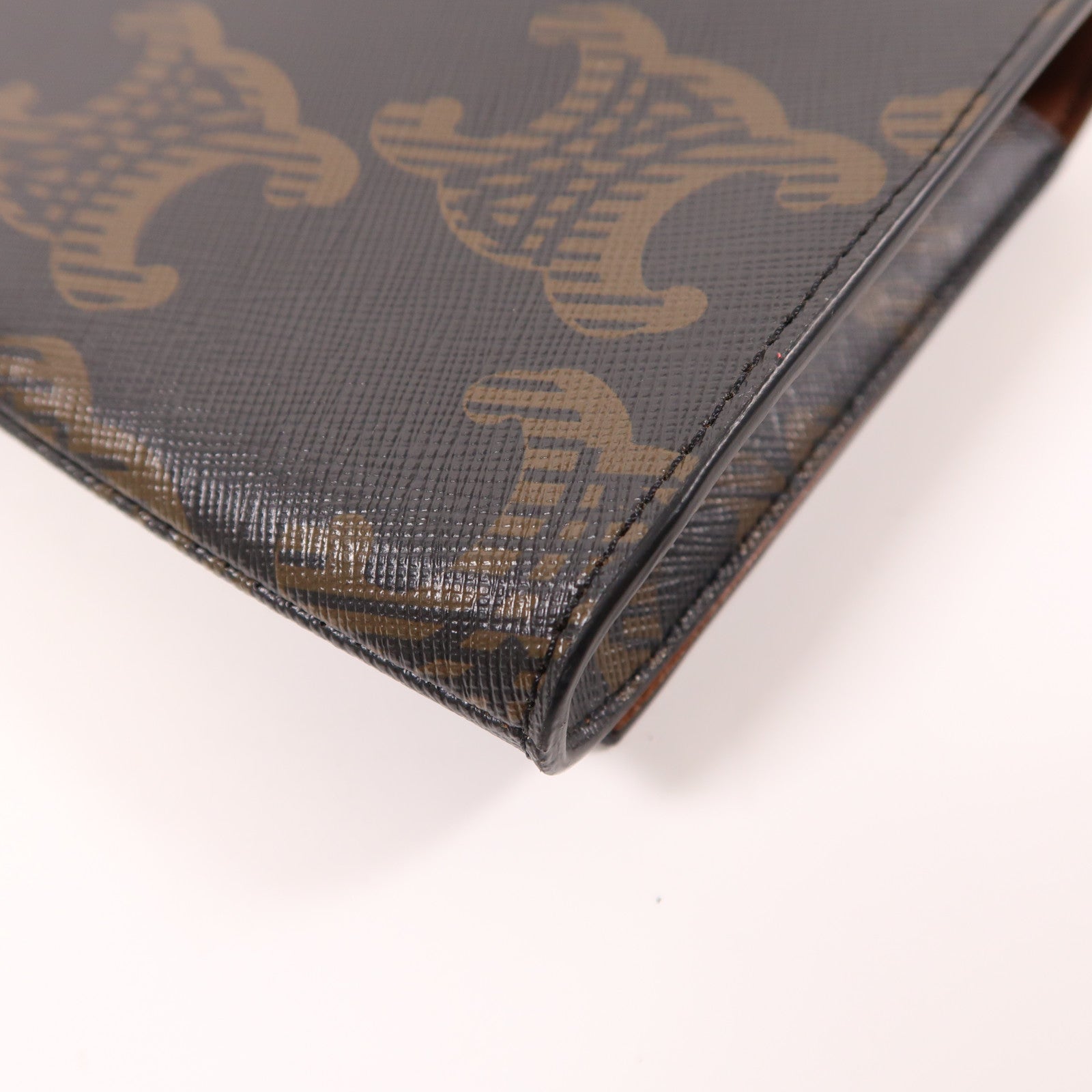 CELINE 塗層帆布Asymmetric Clutch手拿包