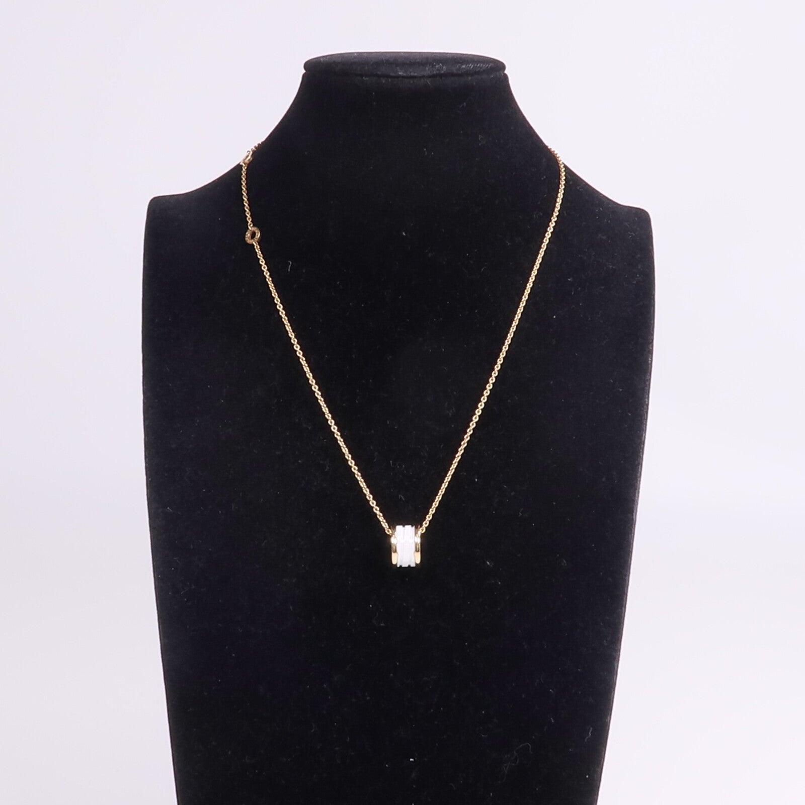 BVLGARI 18K玫瑰金/陶瓷B.zero1 Necklace項鍊