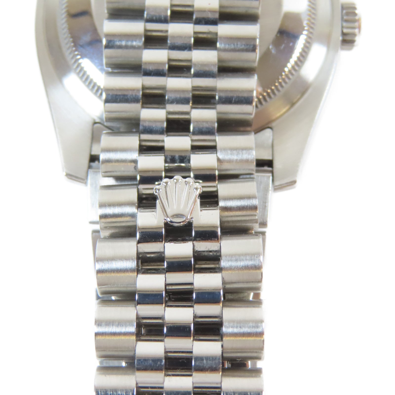 ROLEX Datejust 18K白金/不鏽鋼/鑽石手錶自動機芯銀色